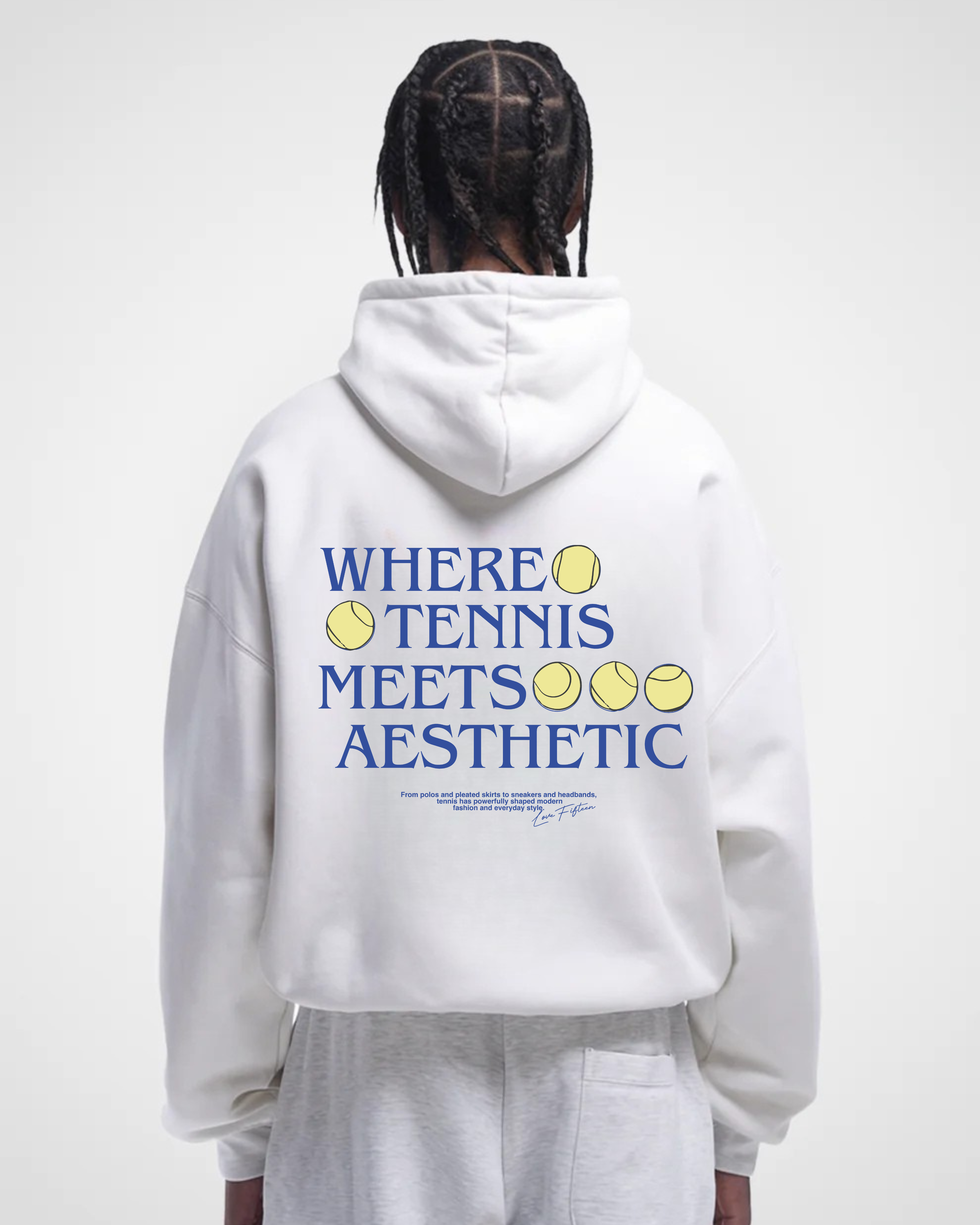 When Tennis meets Aesthetic Merch Oversized Hoodie