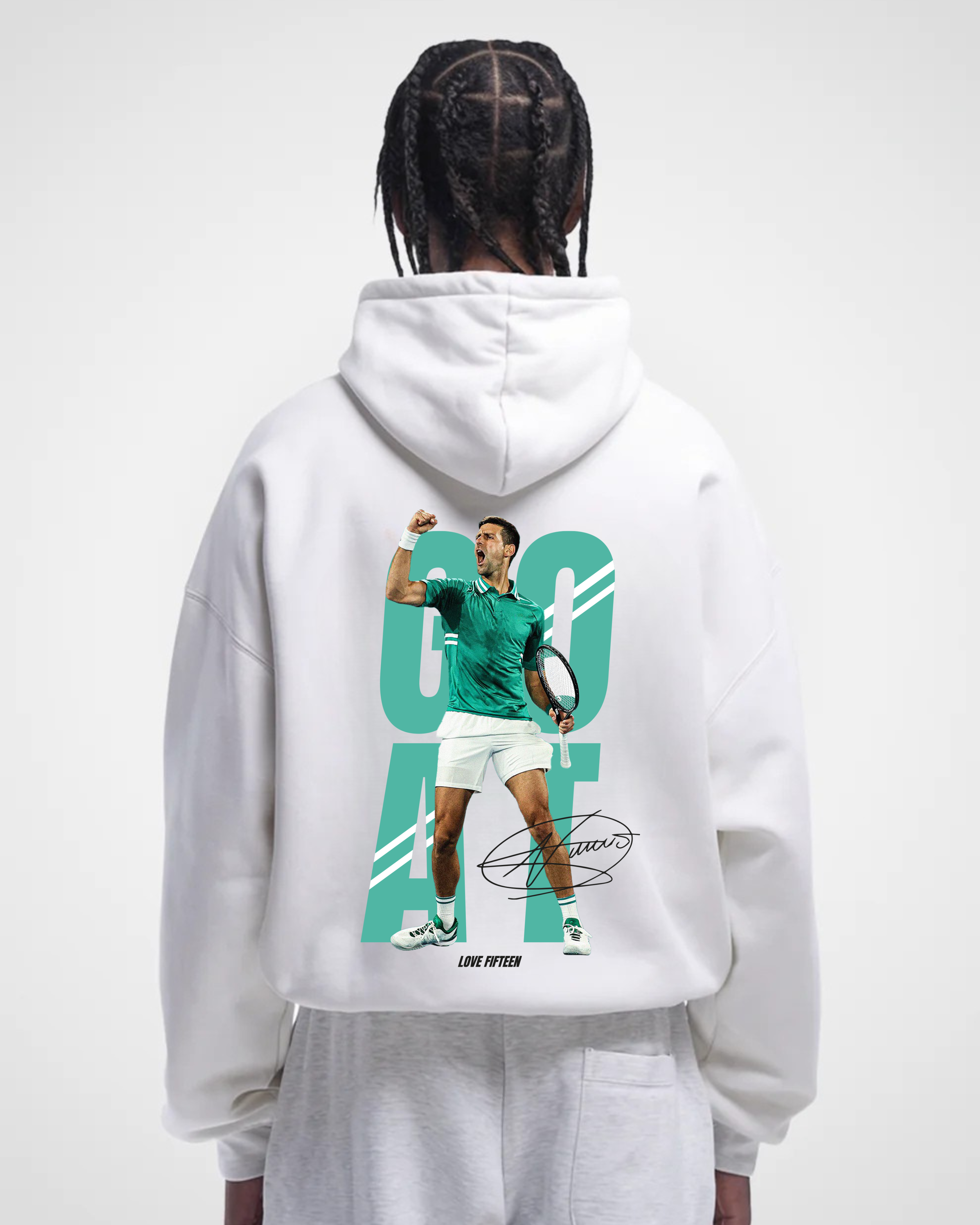 Novak Djokovic Goat Merch Oversized Hoodie