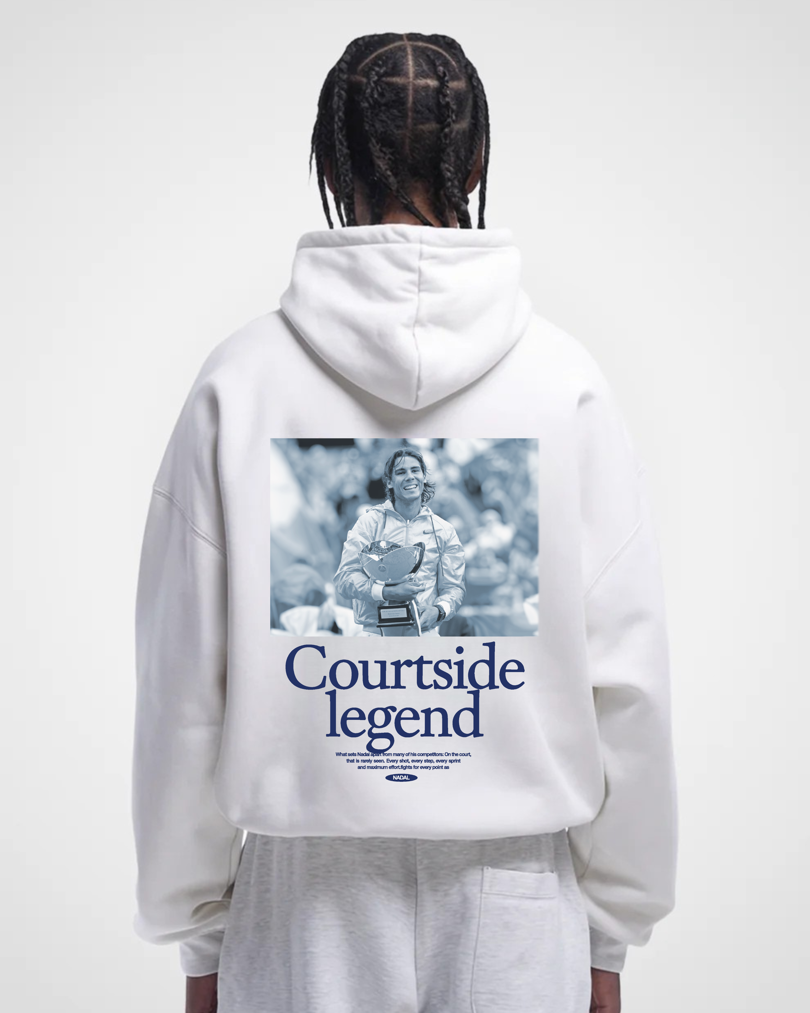 Rafael Nadal Courtside Merch Oversized Hoodie