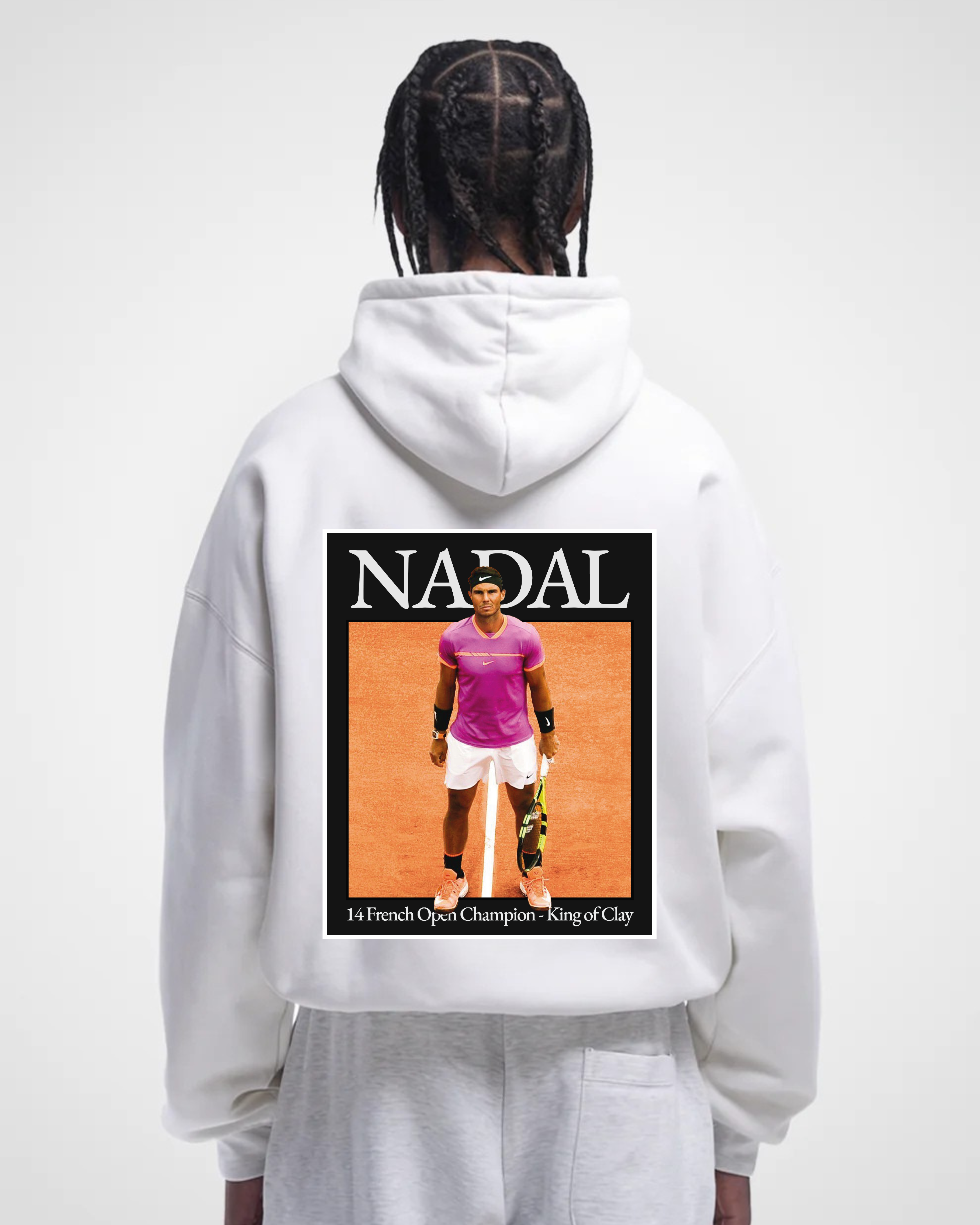 Rafael Nadal King of Clay Merch Oversized Hoodie