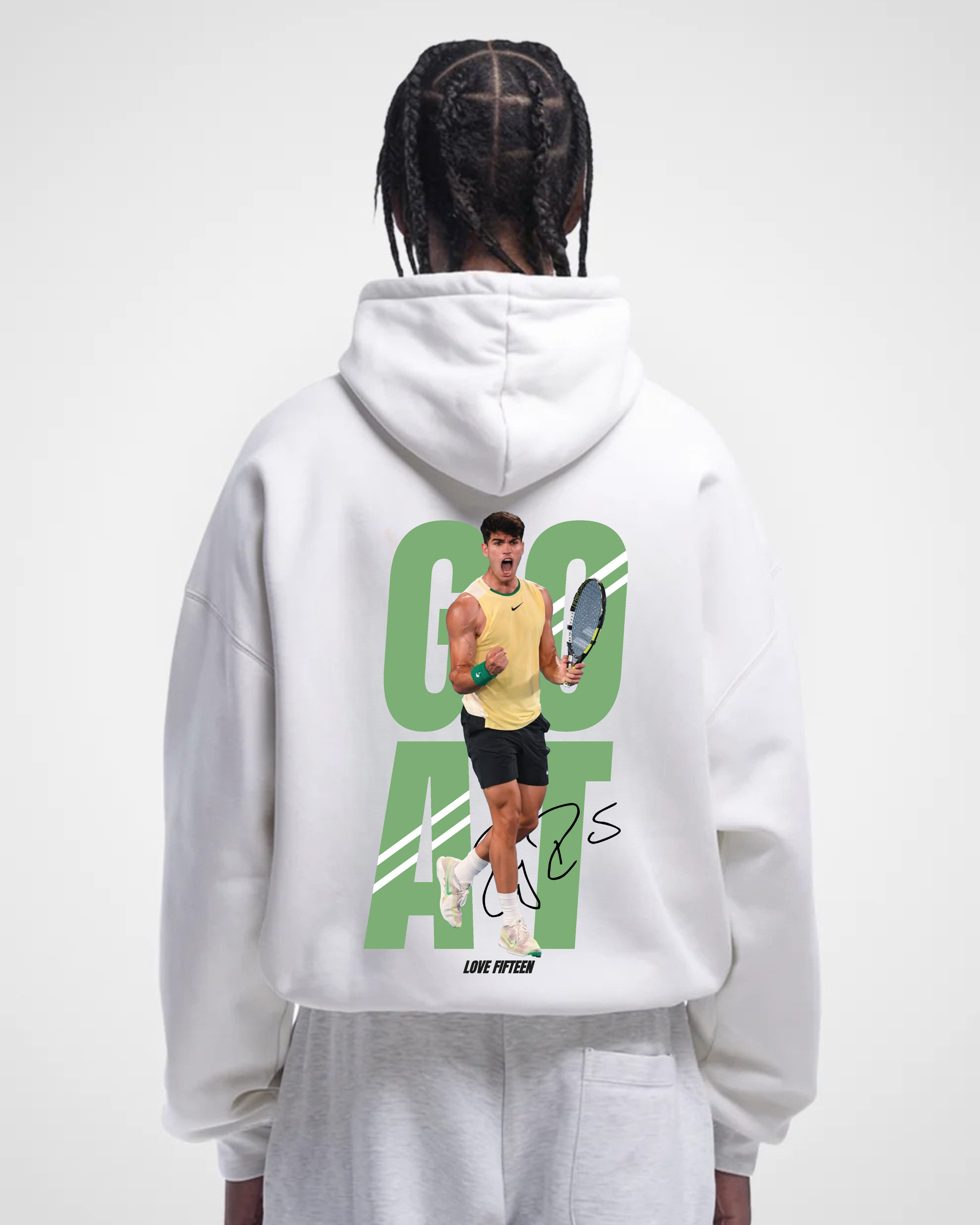 Carlos Alcaraz Goat Merch Oversized Hoodie
