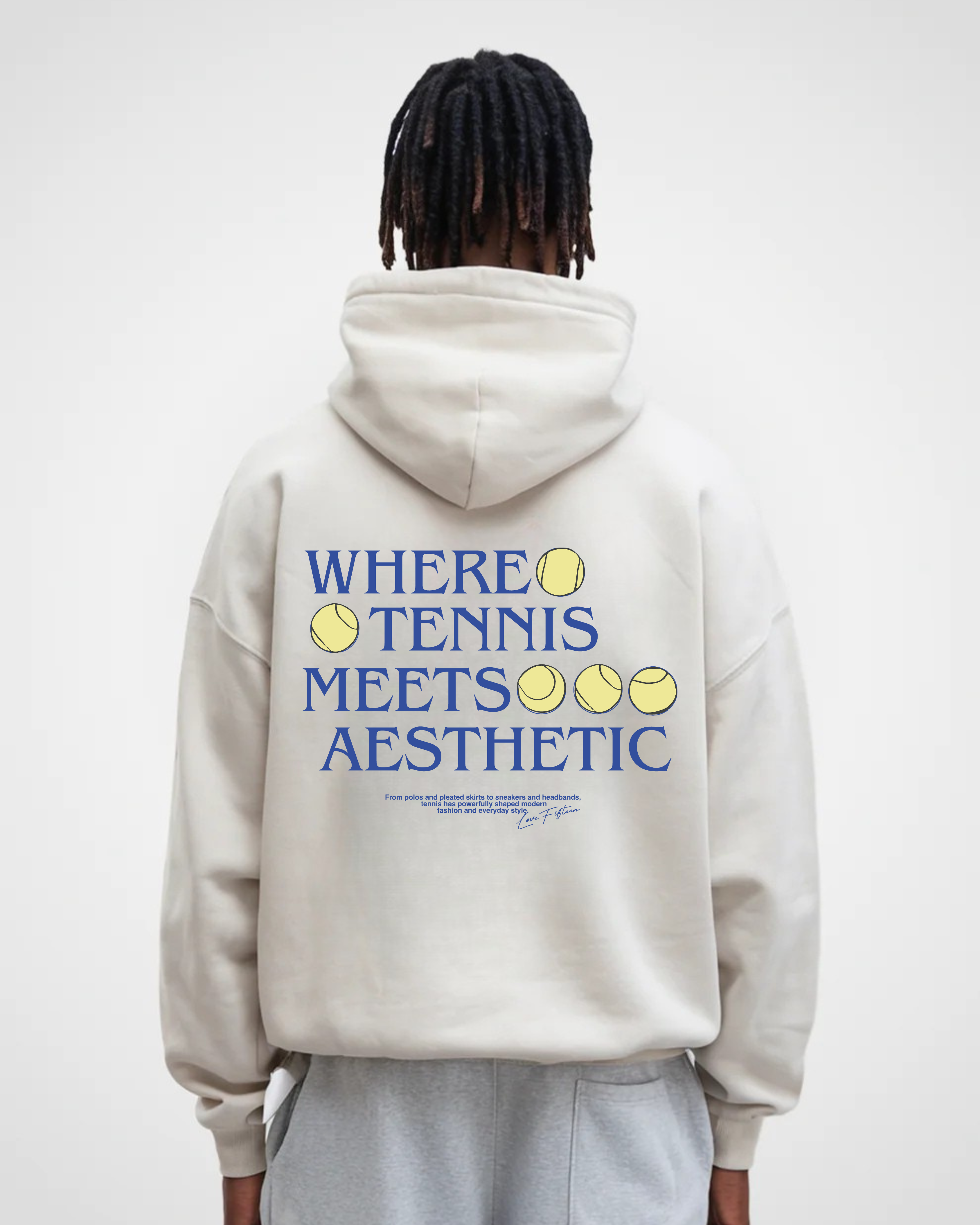When Tennis meets Aesthetic Merch Oversized Hoodie