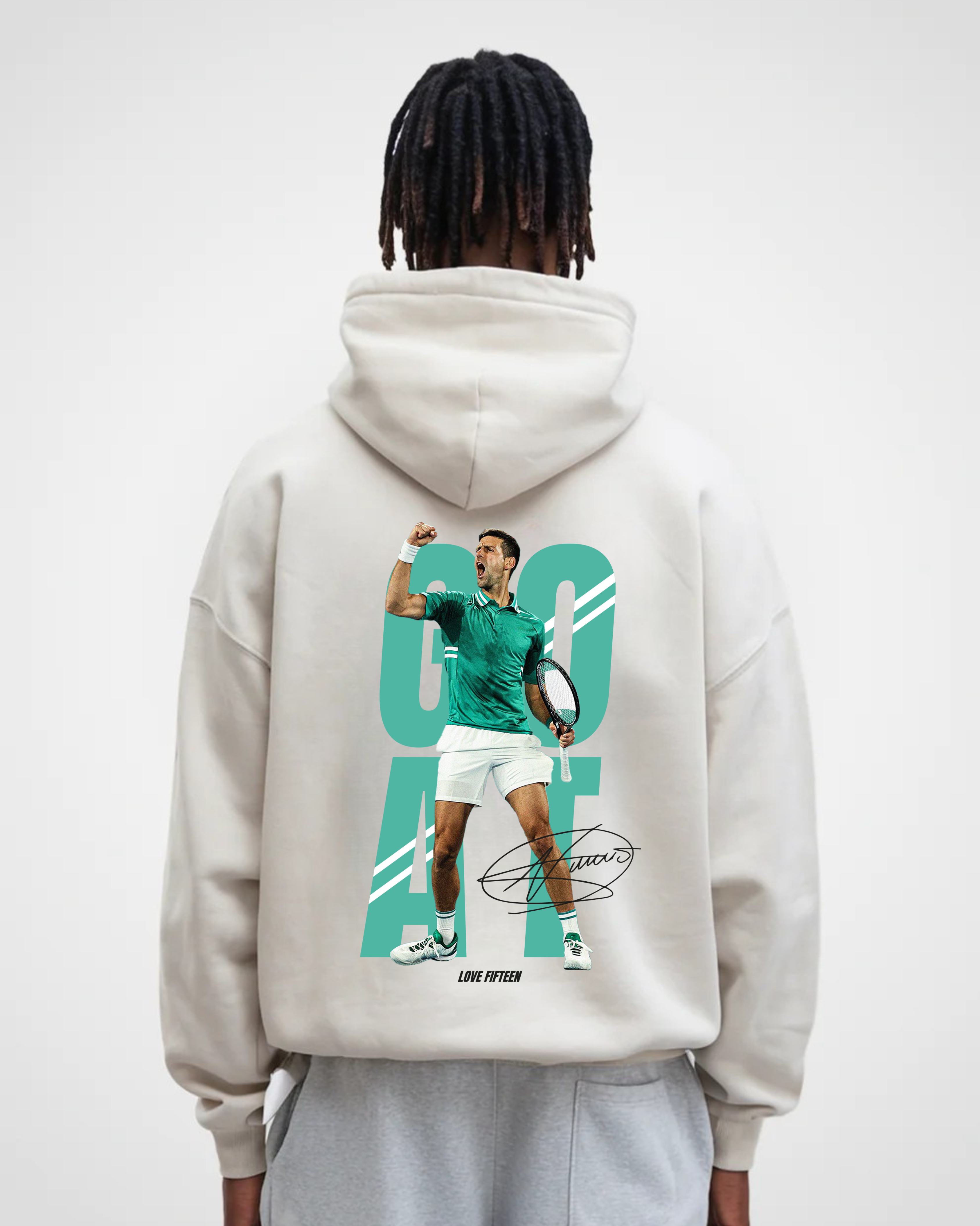 Novak Djokovic Goat Merch Oversized Hoodie