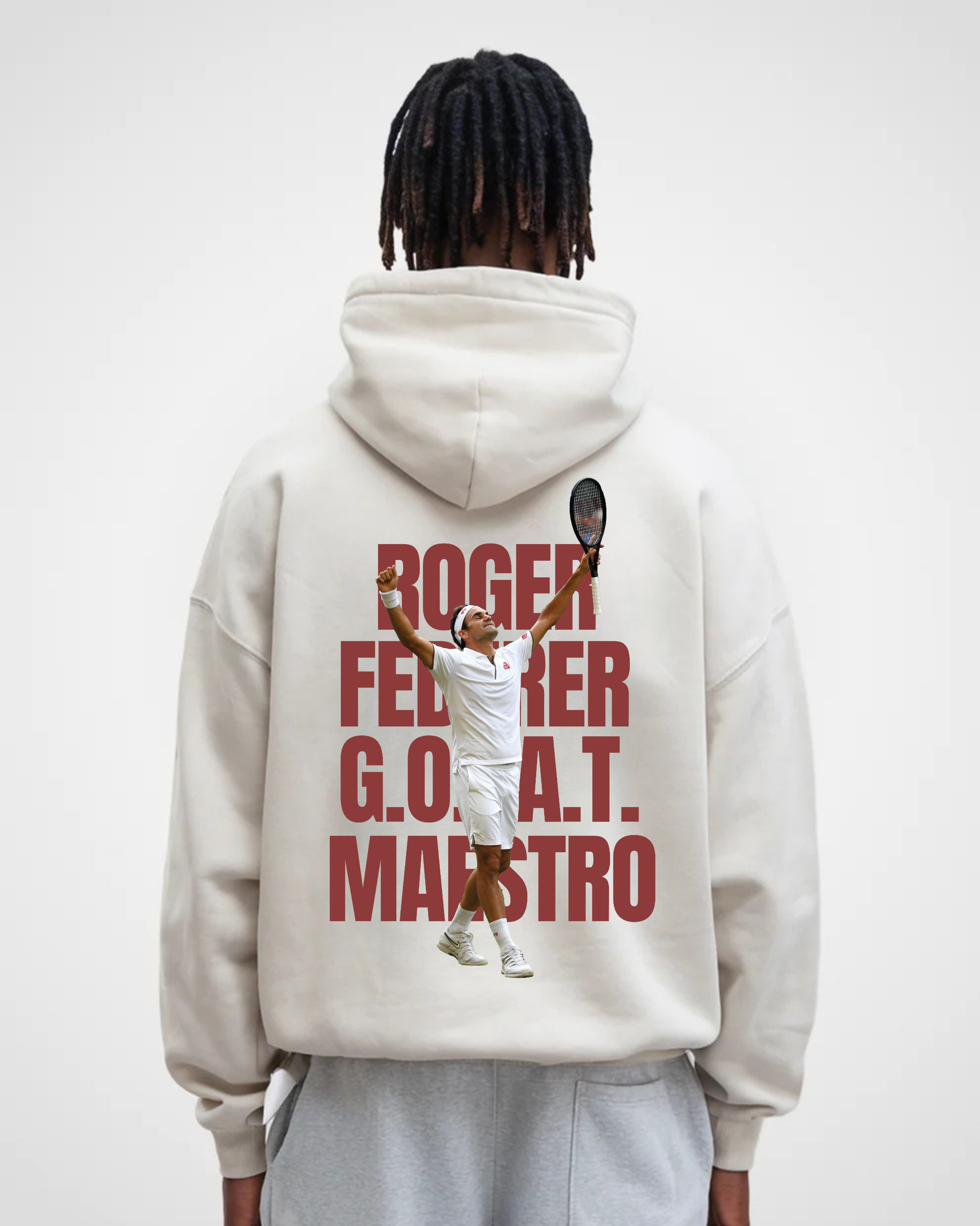Roger Federer MaestroGoat Oversized Hoodie