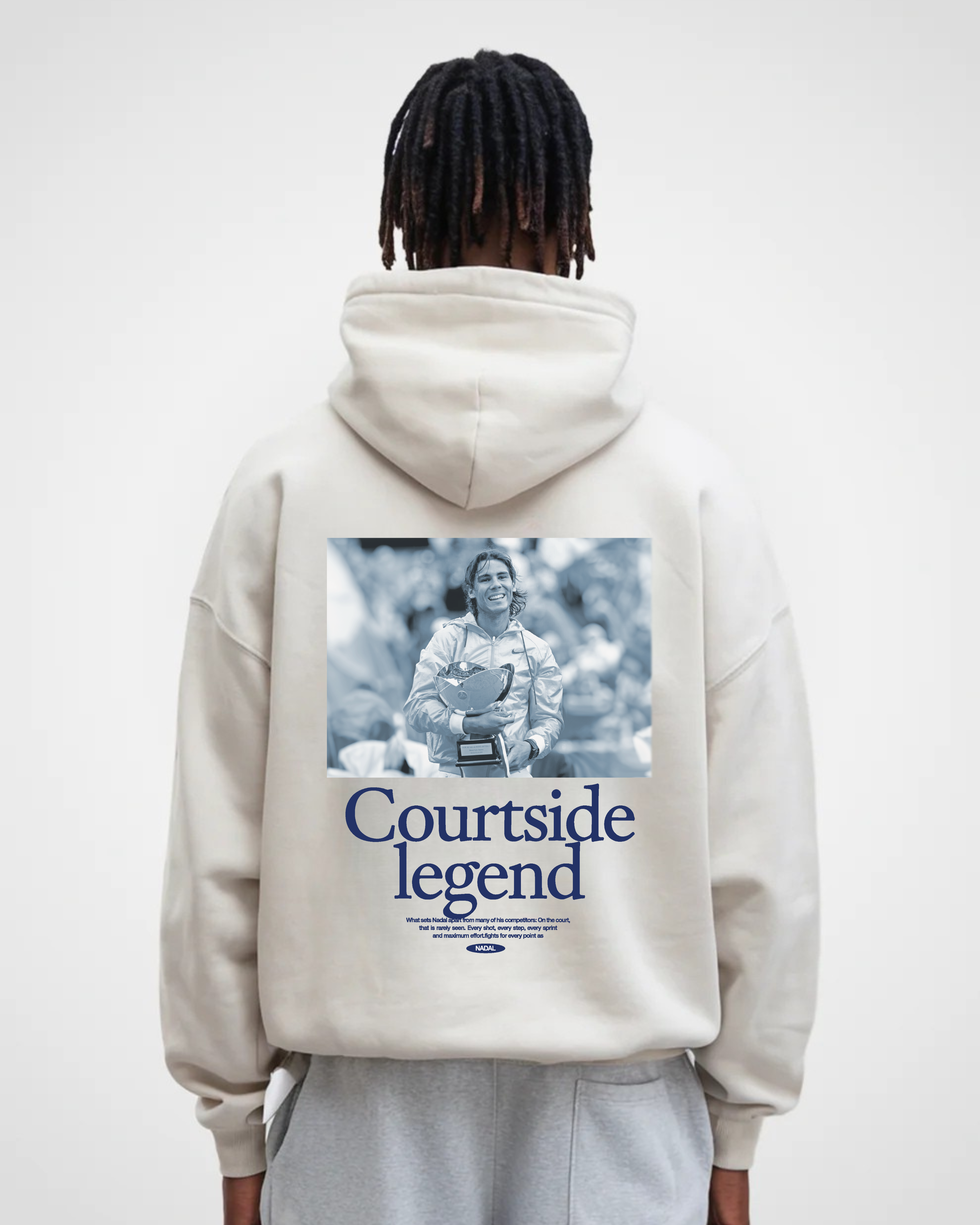 Rafael Nadal Courtside Merch Oversized Hoodie
