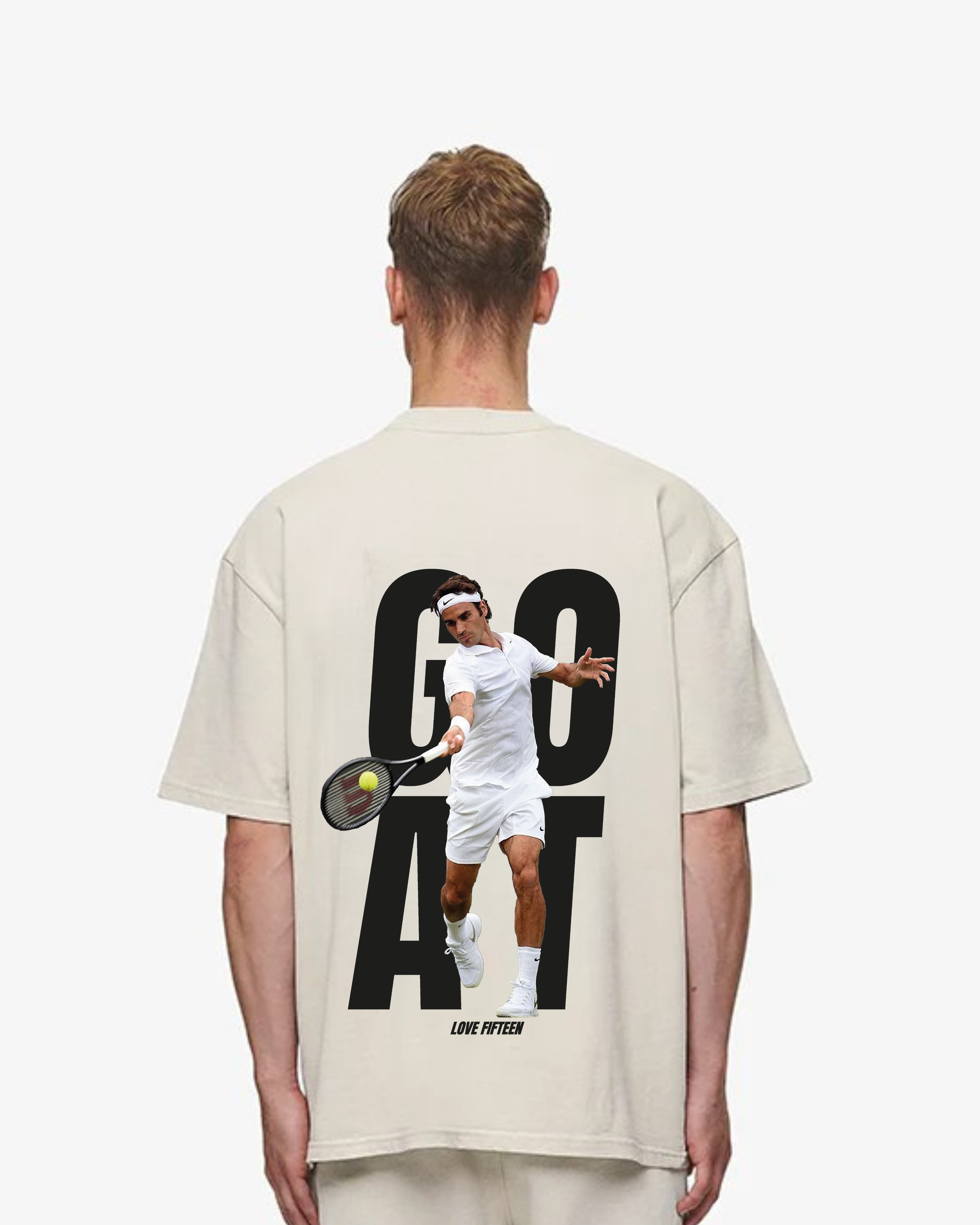 Roger Federer GOAT Merch Oversized Shirt