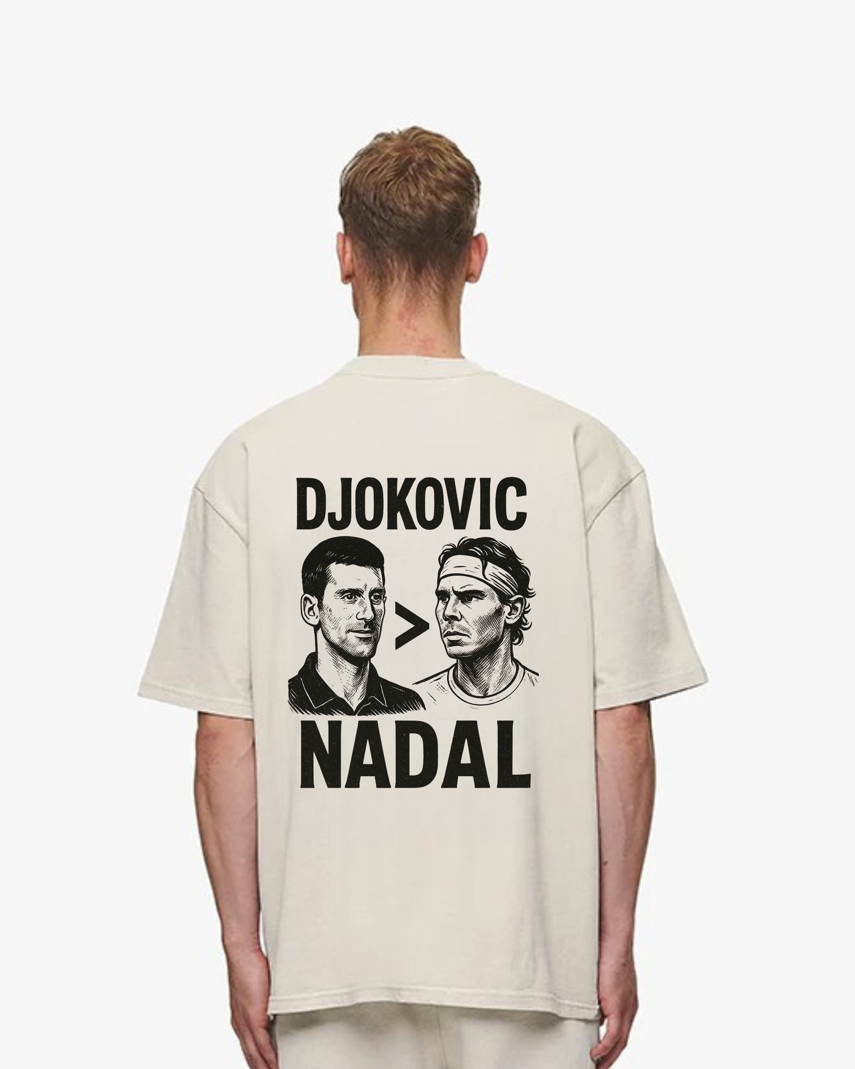 Djokovic > Nadal Merch Oversized Shirt