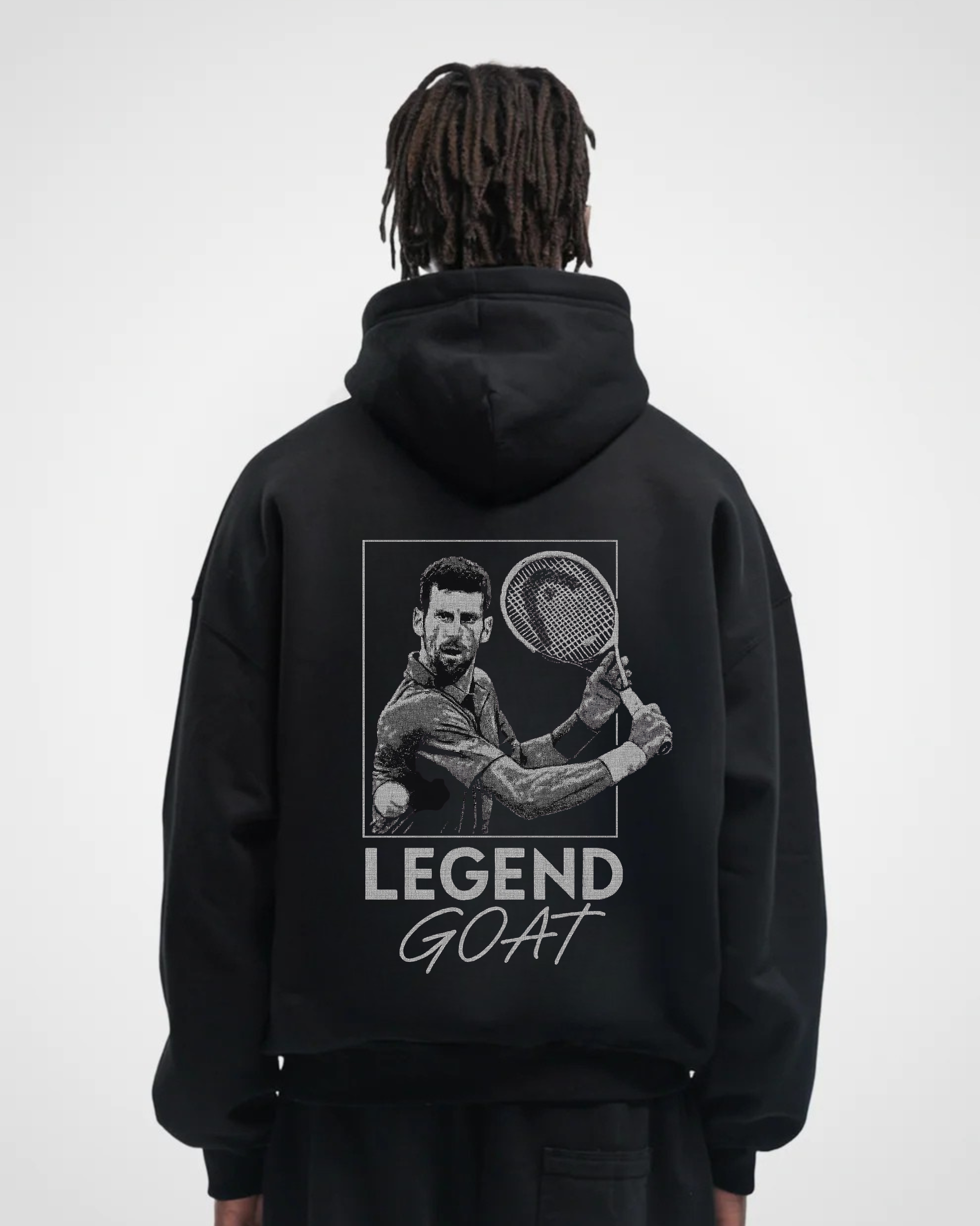 Novak Djokovic Legend/Goat Merch Oversized Hoodie
