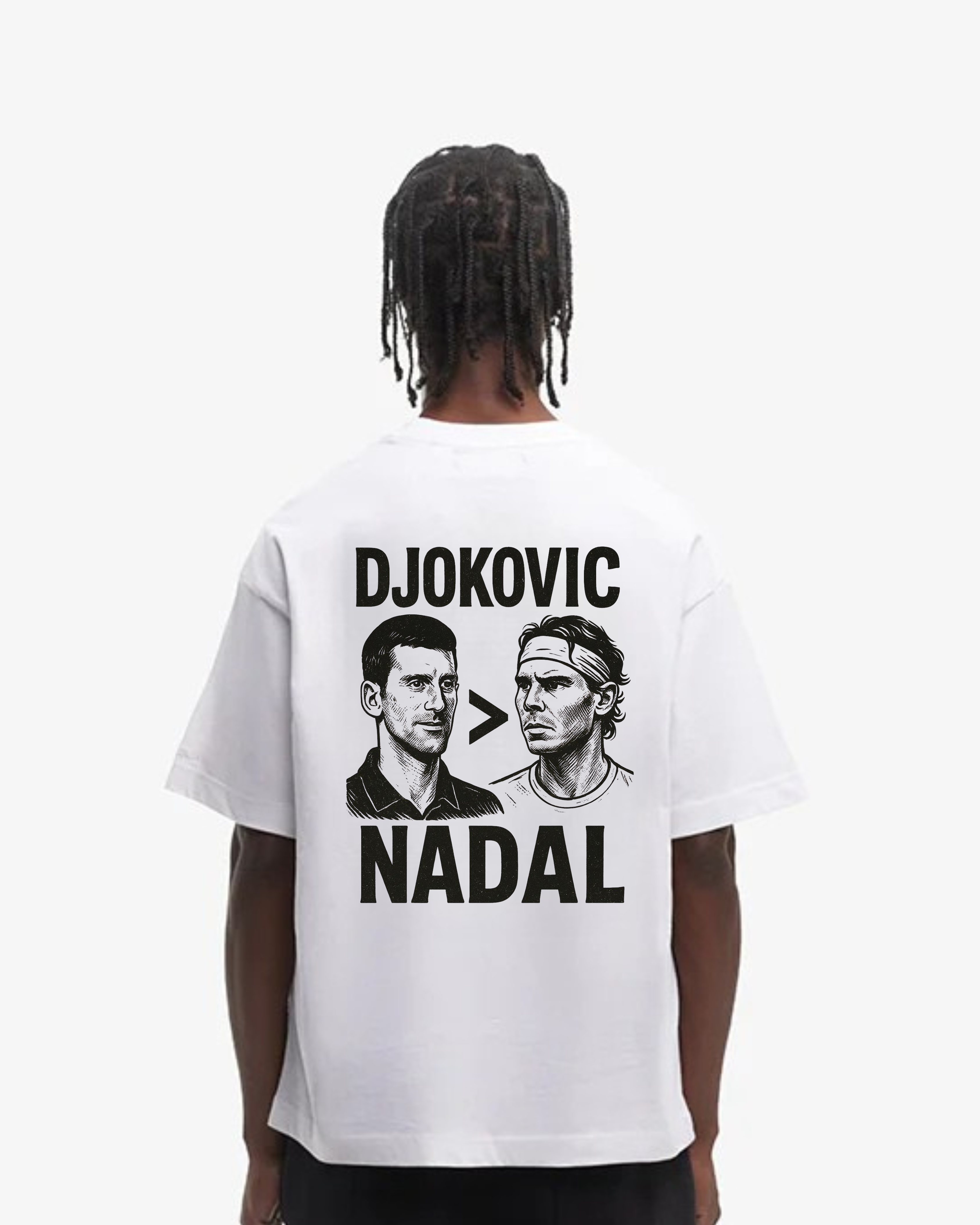 Djokovic > Nadal Merch Oversized Shirt
