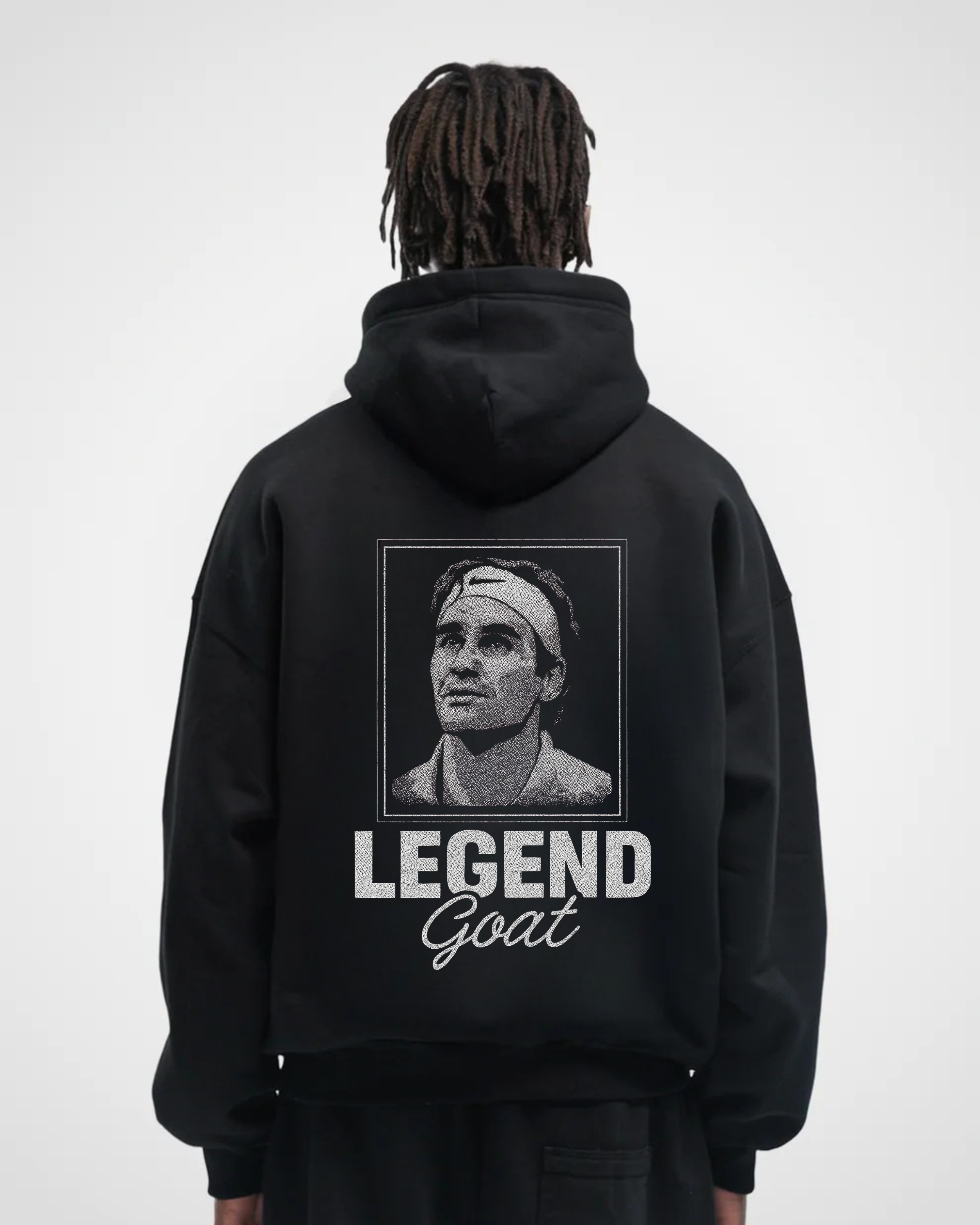 Roger Federer Legend/Goat Merch Oversized Hoodie