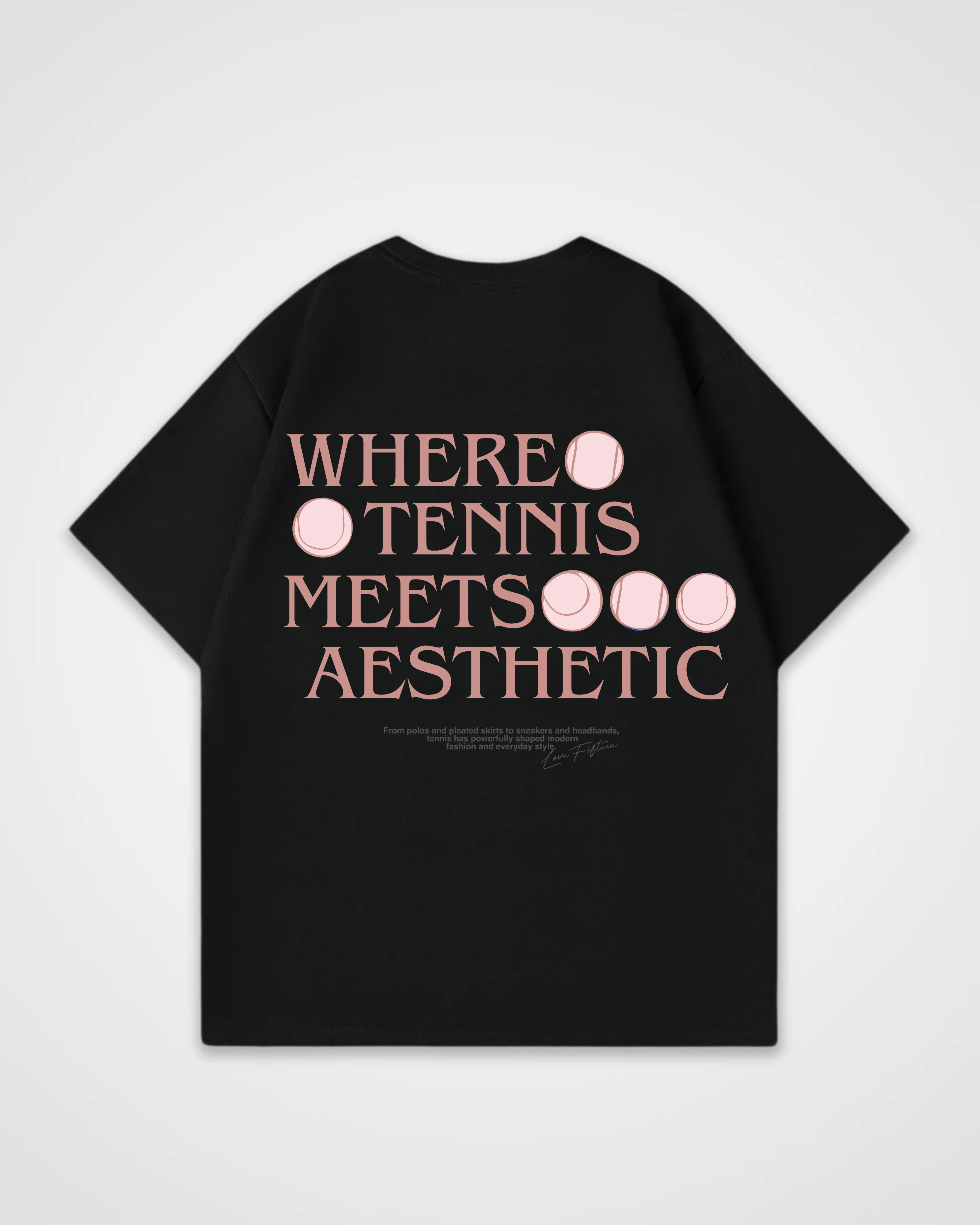 Where Tennis Meets Aesthetic Merch Oversized Shirt