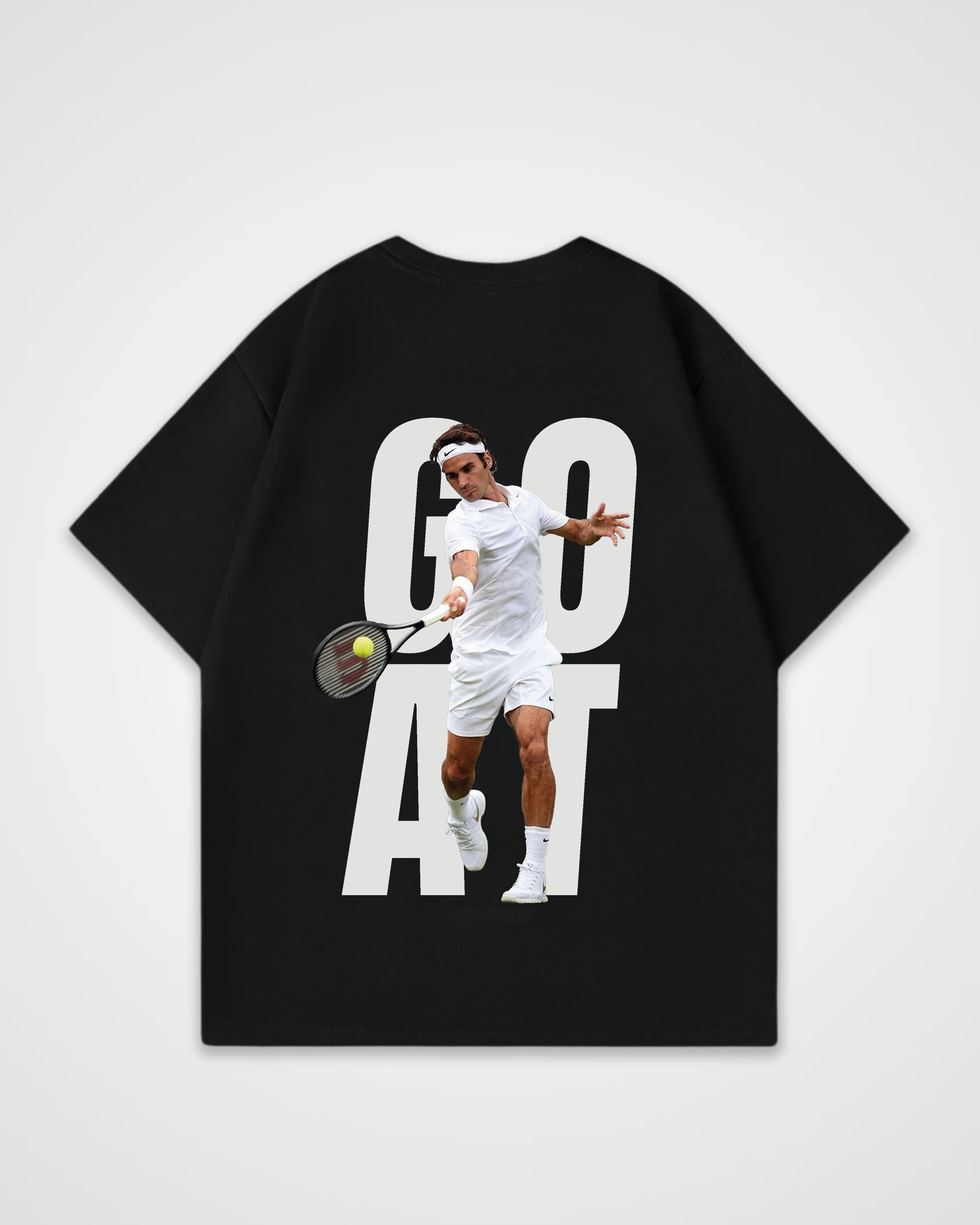 Roger Federer GOAT Merch Oversized Shirt