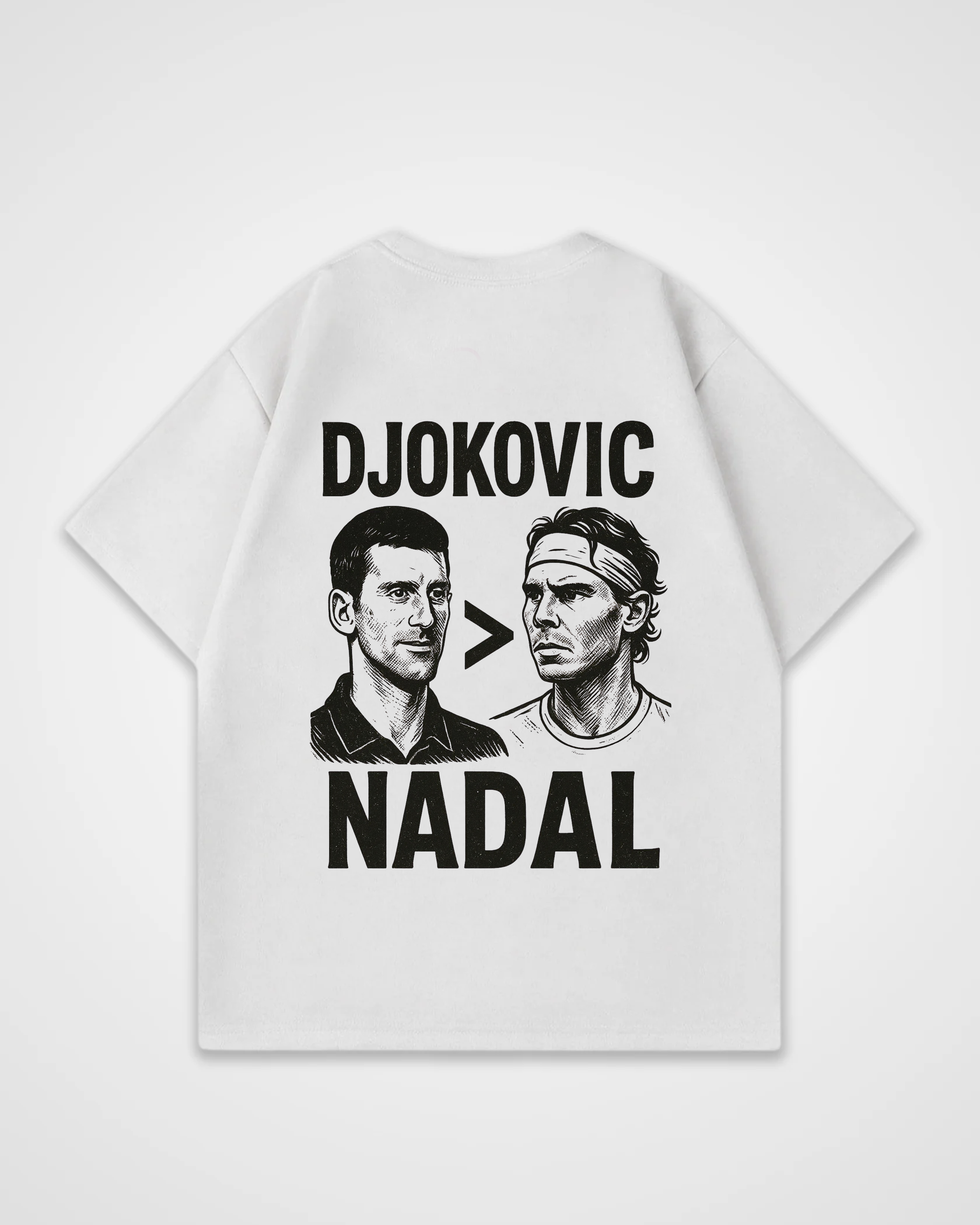 Djokovic > Nadal Merch Oversized Shirt