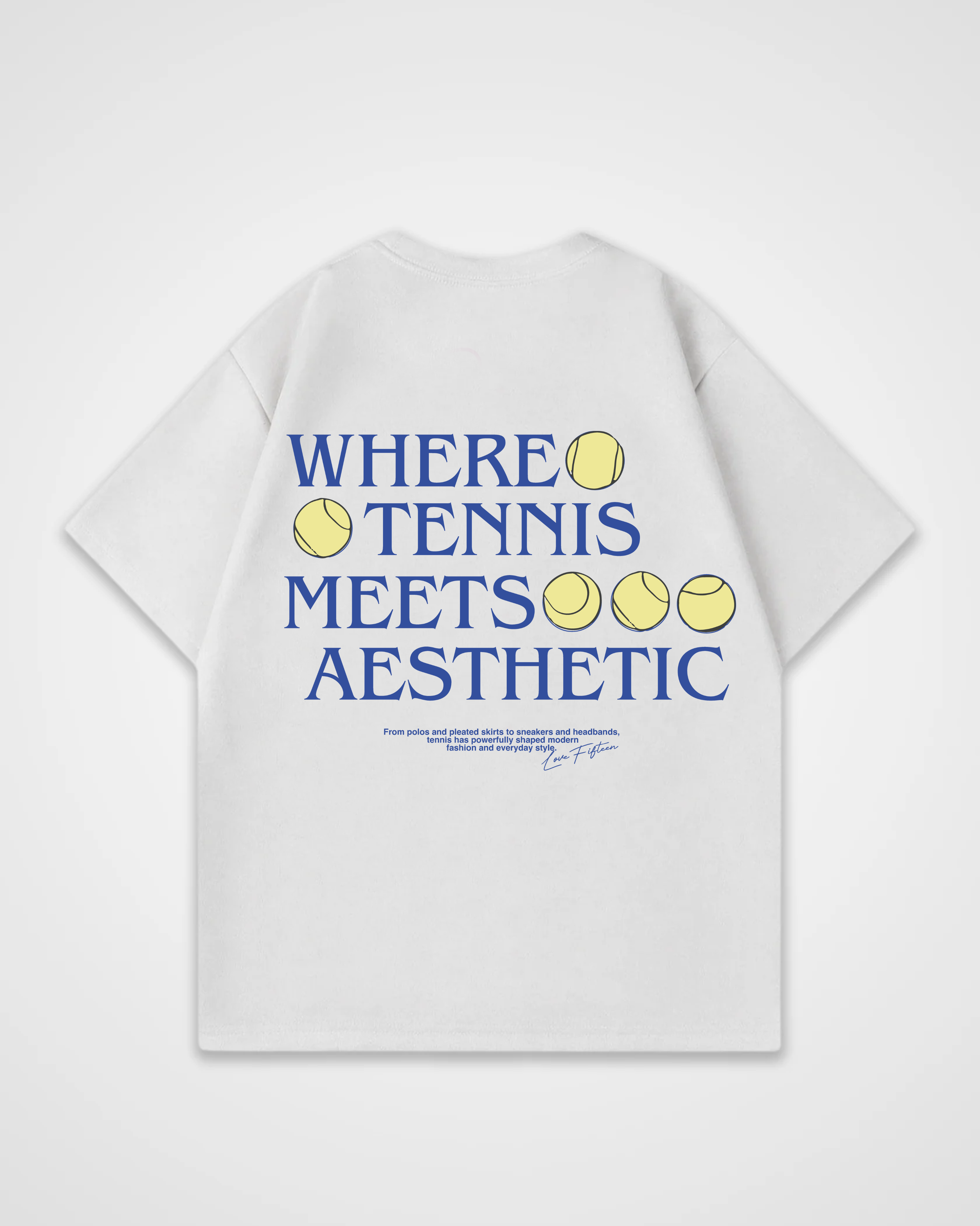 Where Tennis Meets Aesthetic Merch Oversized Shirt
