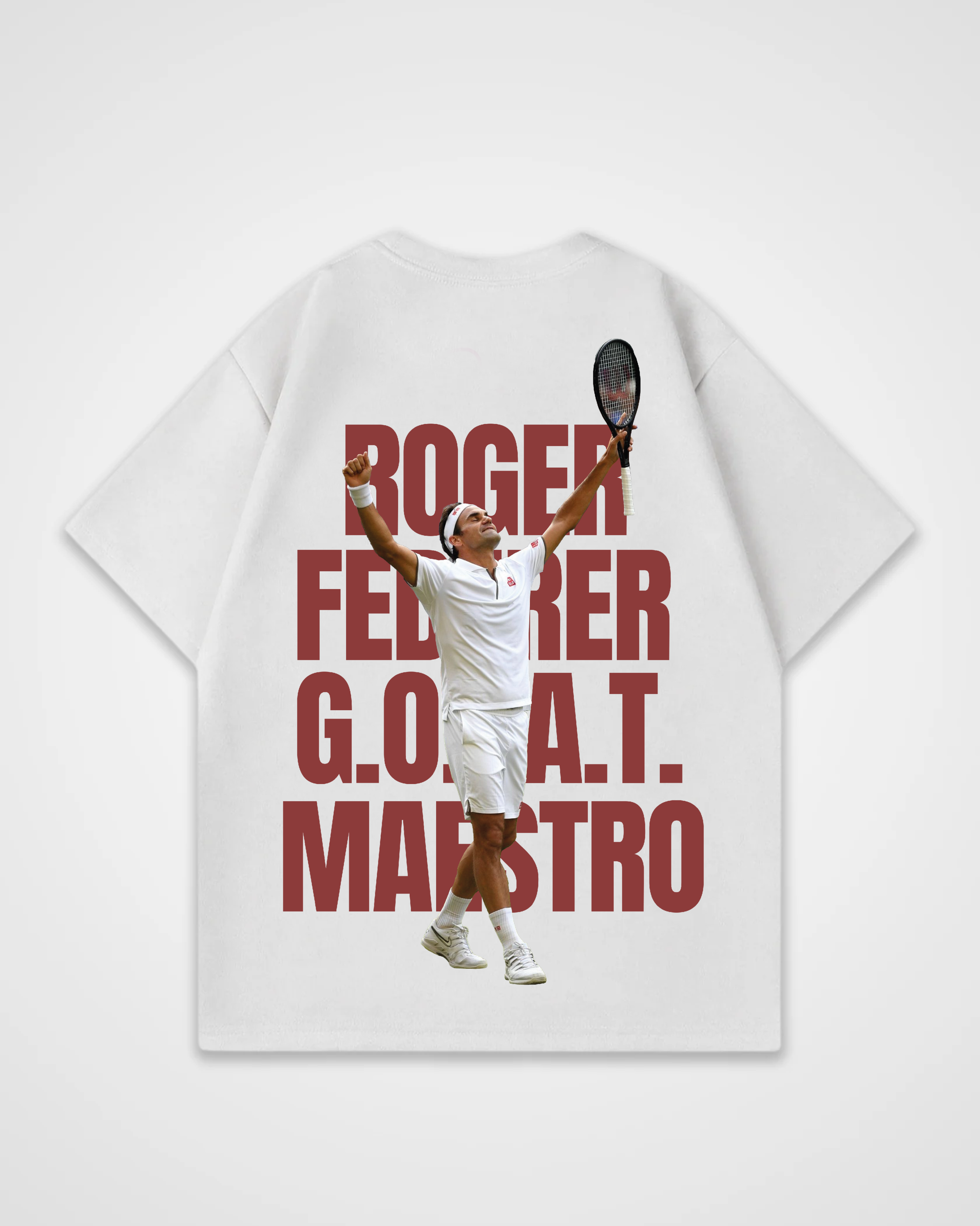 Roger Federer GOAT/MAESTRO Merch Oversized Shirt
