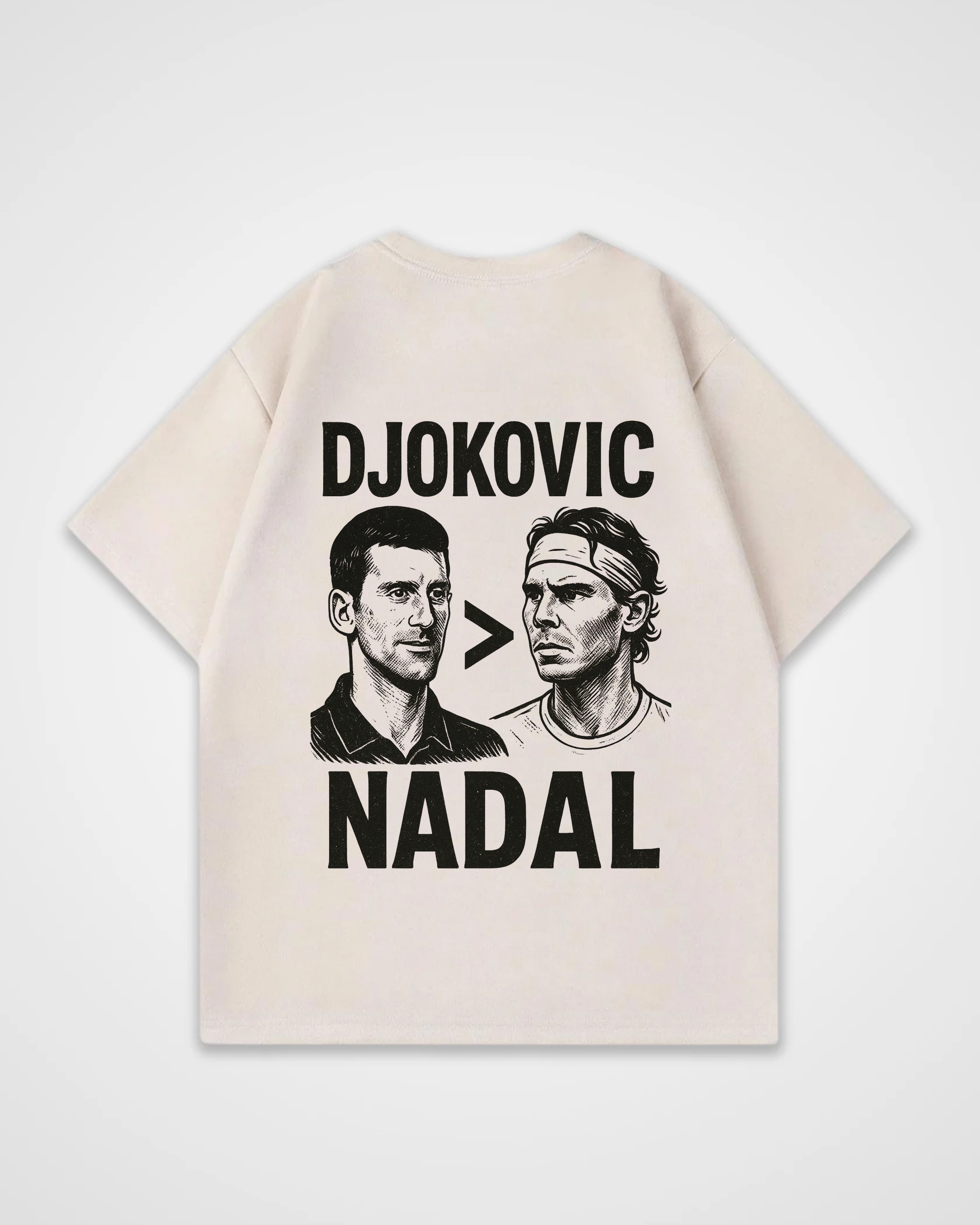 Djokovic > Nadal Merch Oversized Shirt