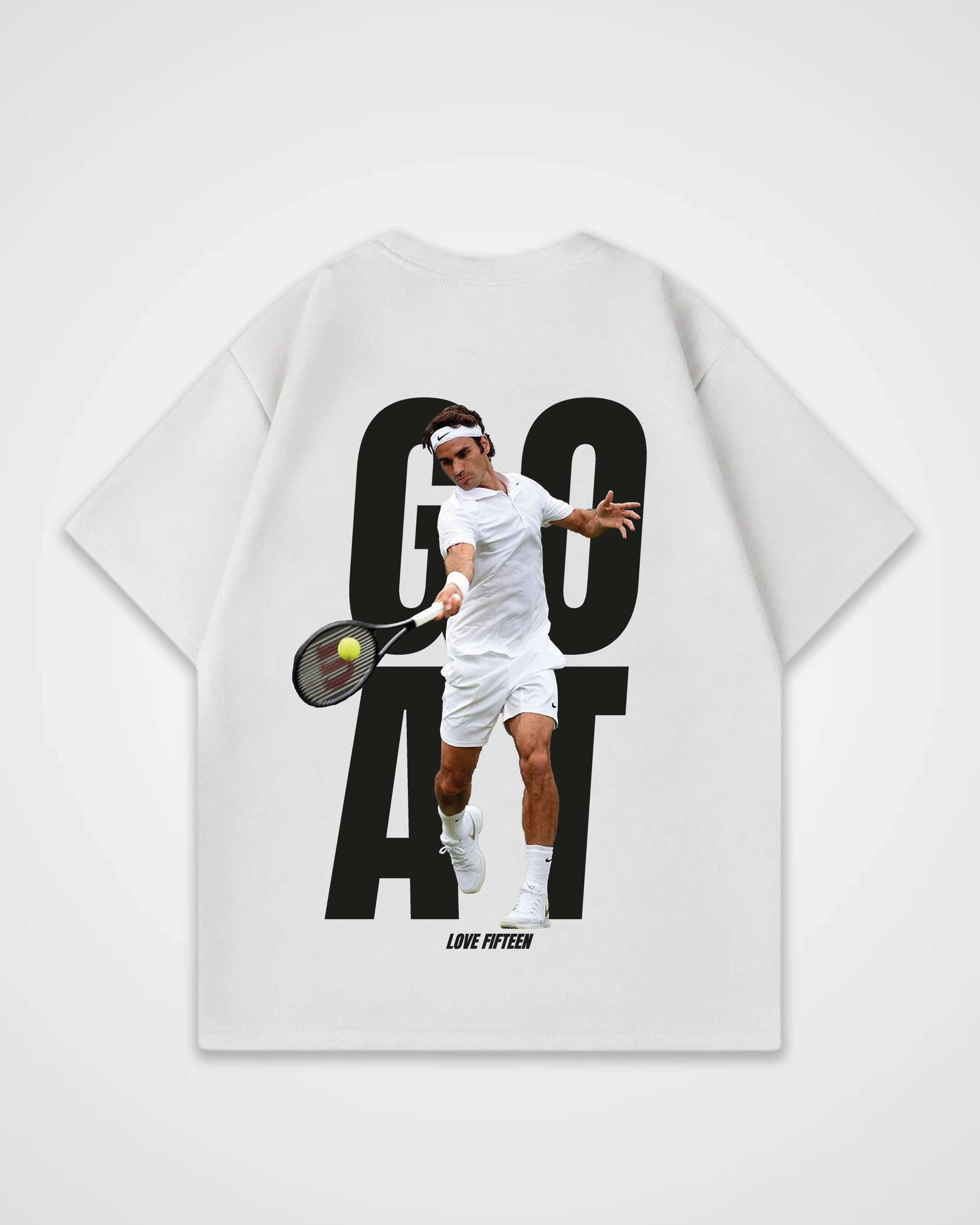 Roger Federer GOAT Merch Oversized Shirt