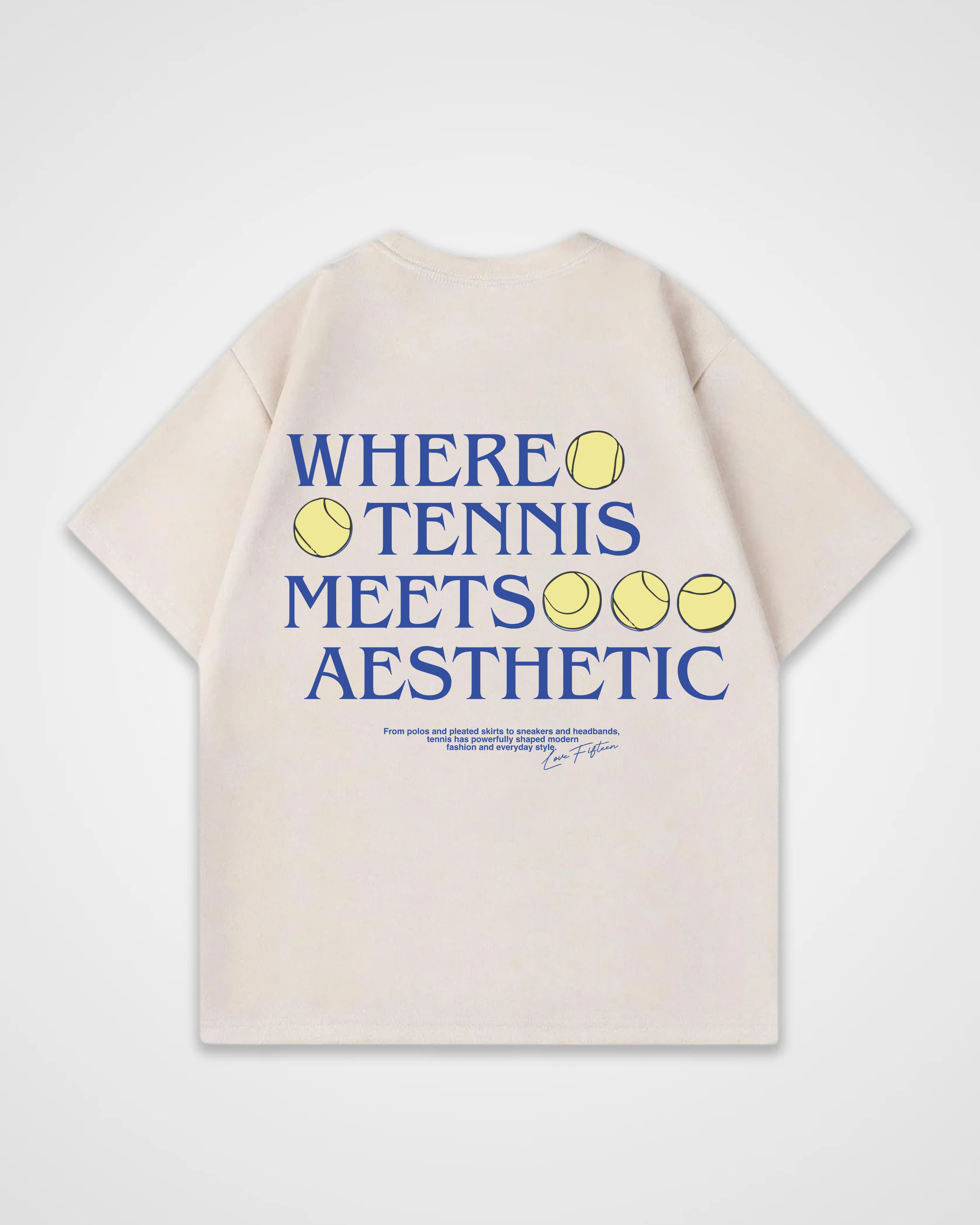 Where Tennis Meets Aesthetic Merch Oversized Shirt