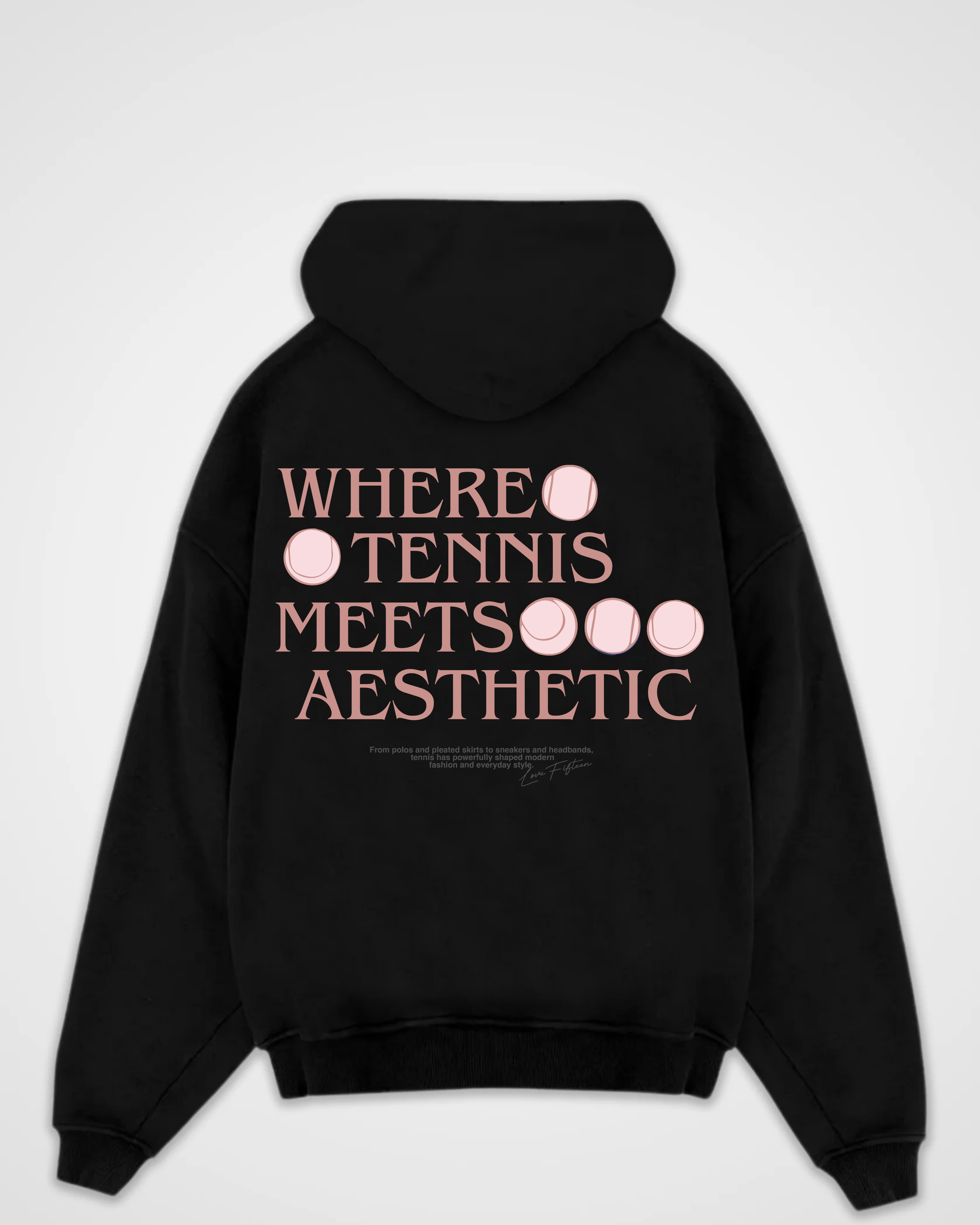 When Tennis meets Aesthetic Merch Oversized Hoodie