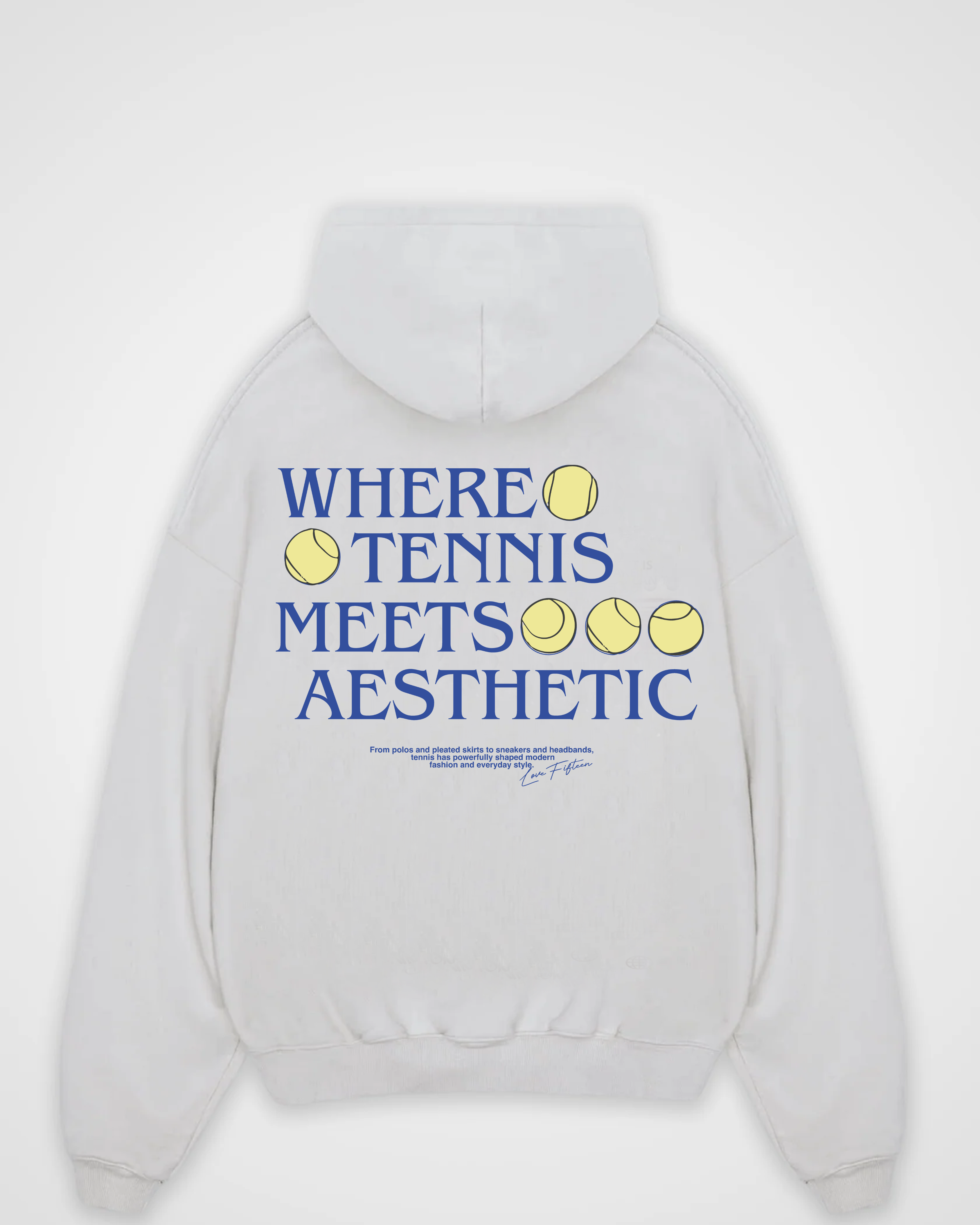 When Tennis meets Aesthetic Merch Oversized Hoodie