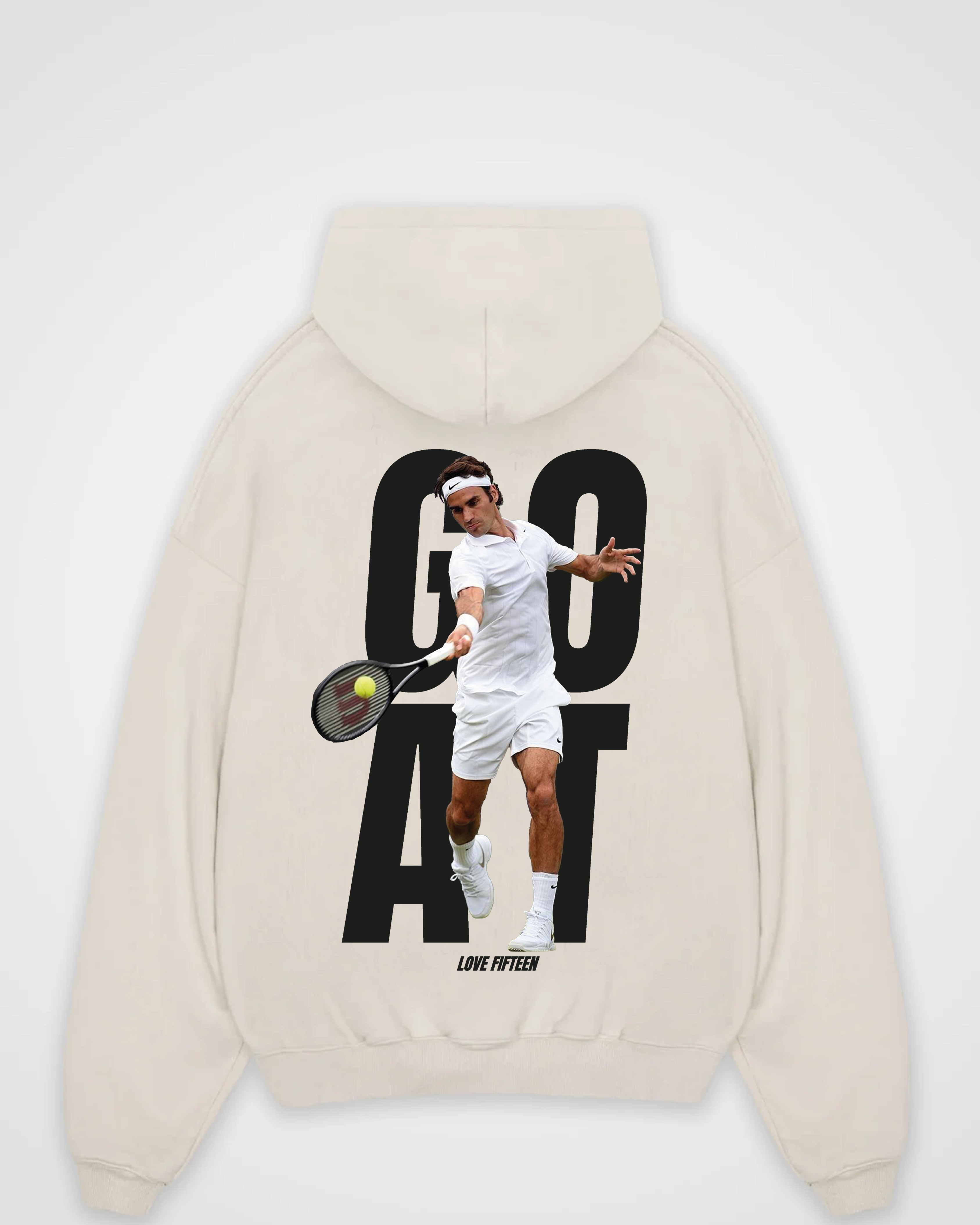 Roger Federer Goat Merch Oversized Hoodie