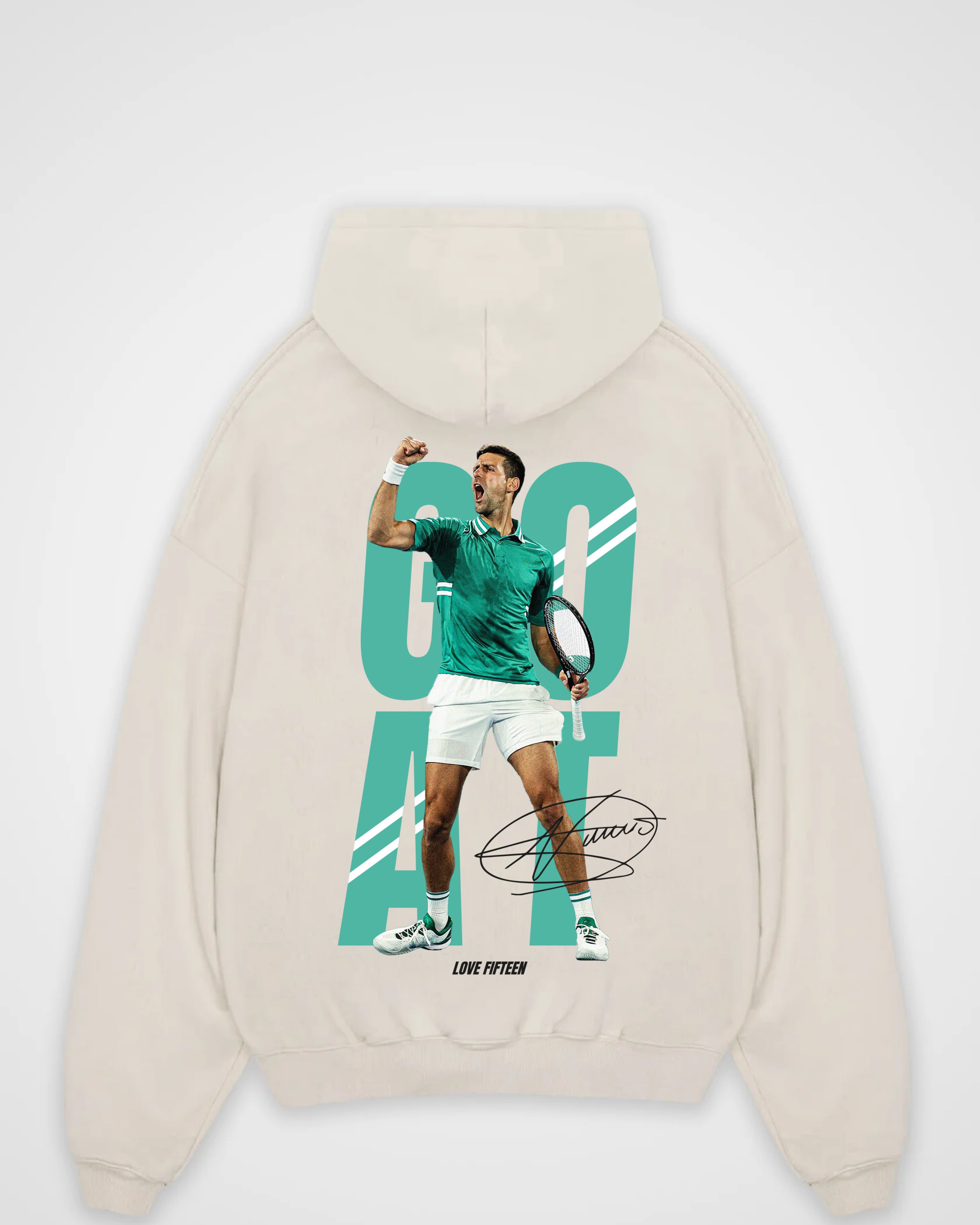 Novak Djokovic Goat Merch Oversized Hoodie
