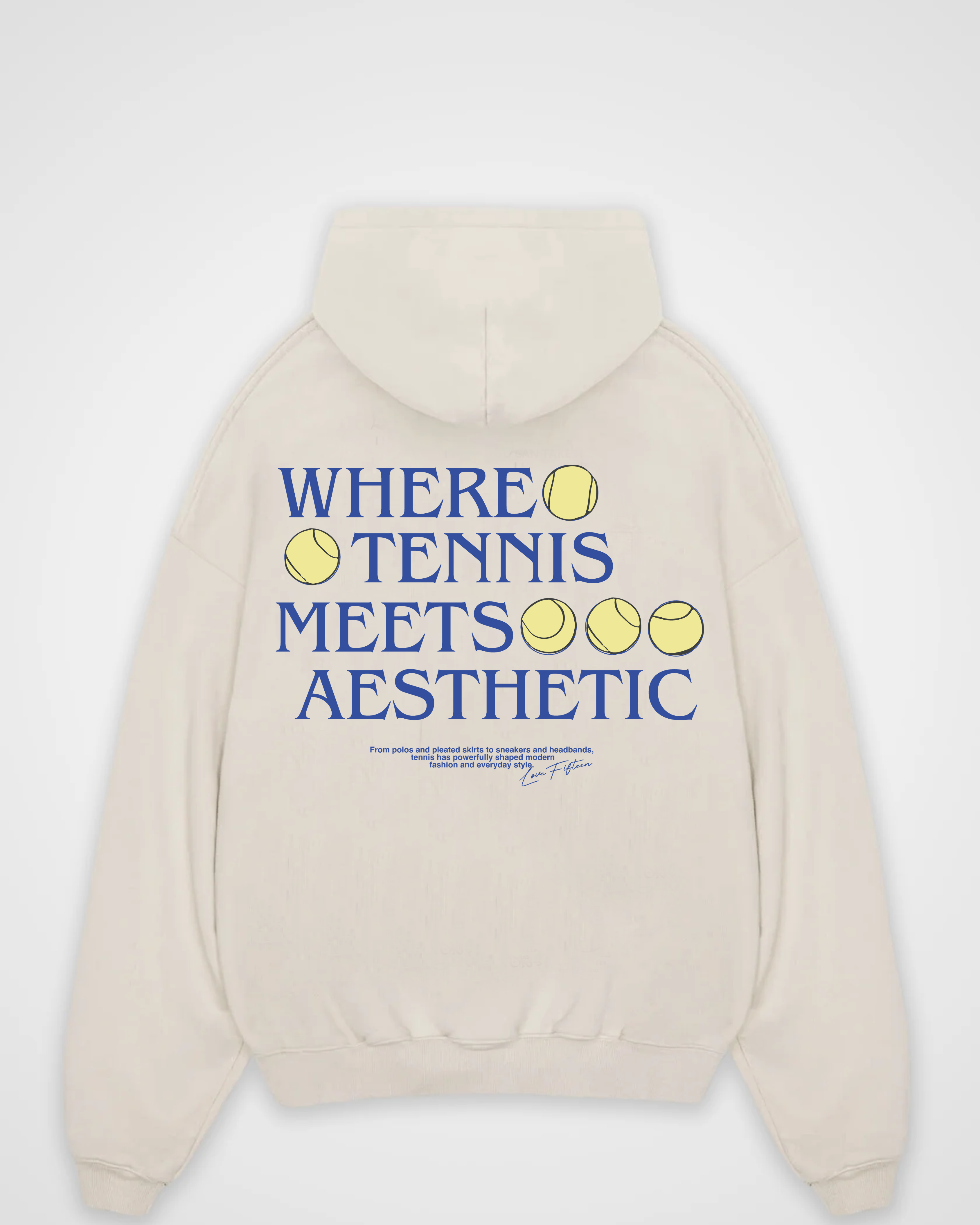 When Tennis meets Aesthetic Merch Oversized Hoodie