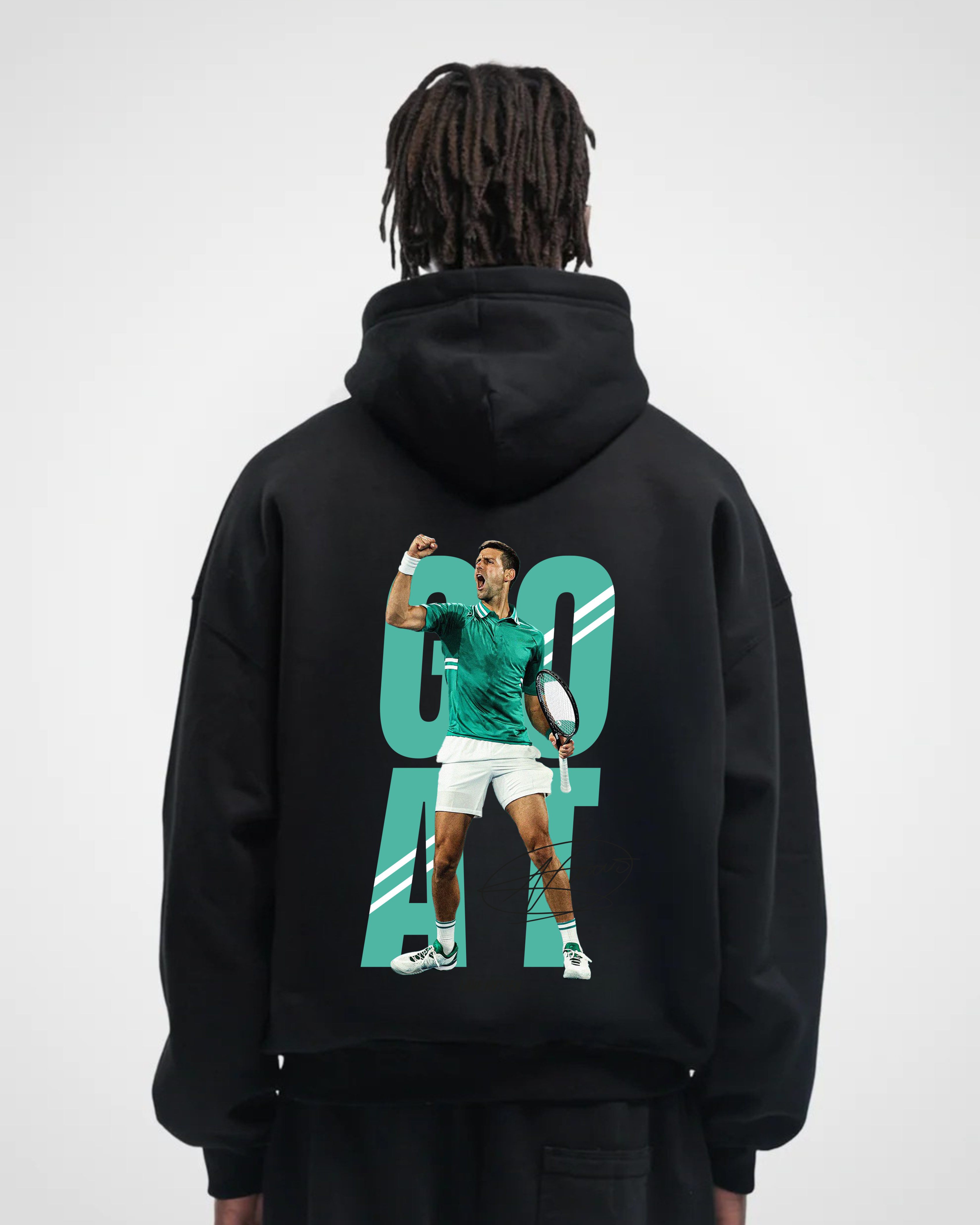 Novak Djokovic Goat Merch Oversized Hoodie