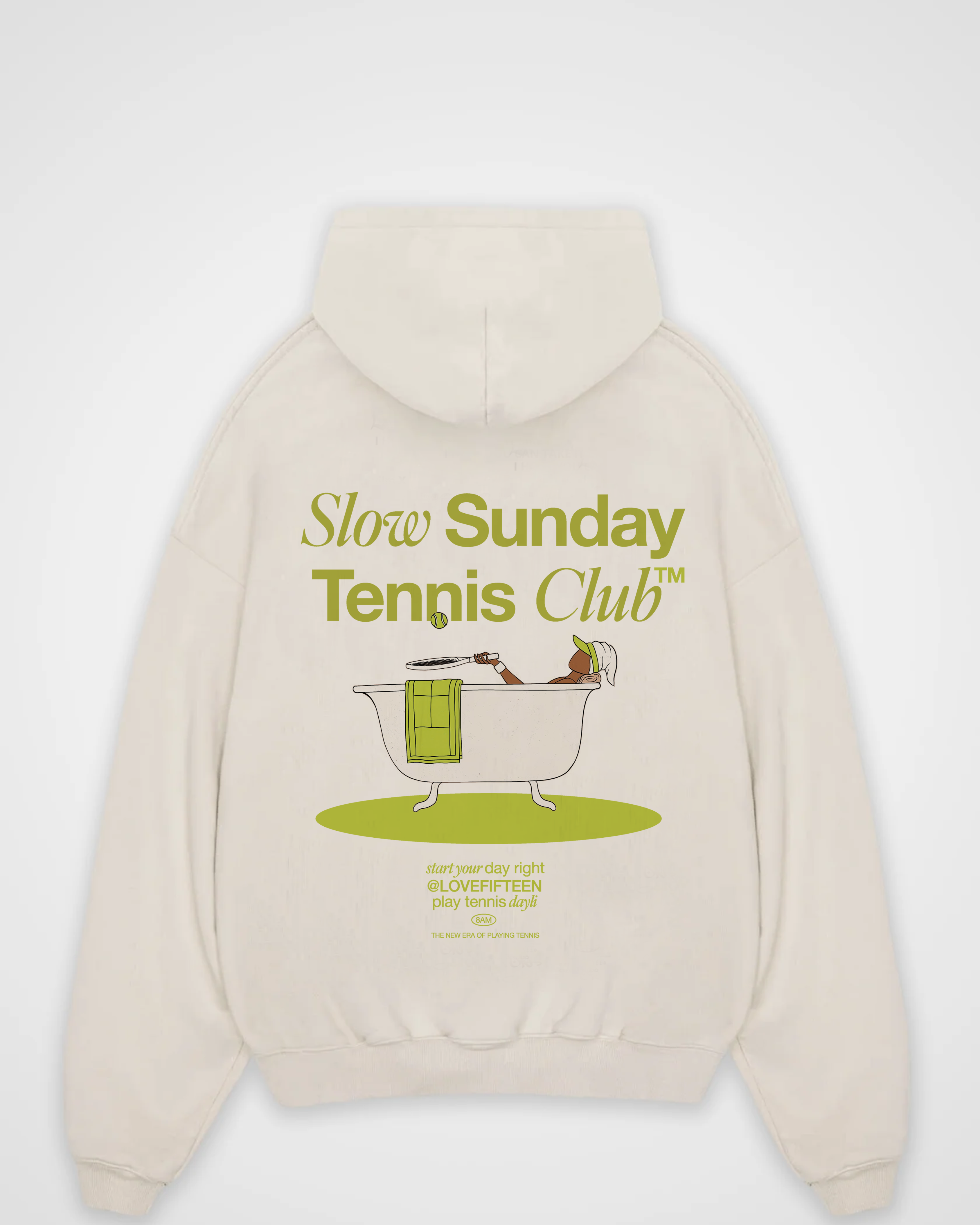 Slow Sunday Tennis Club Oversized Hoodie