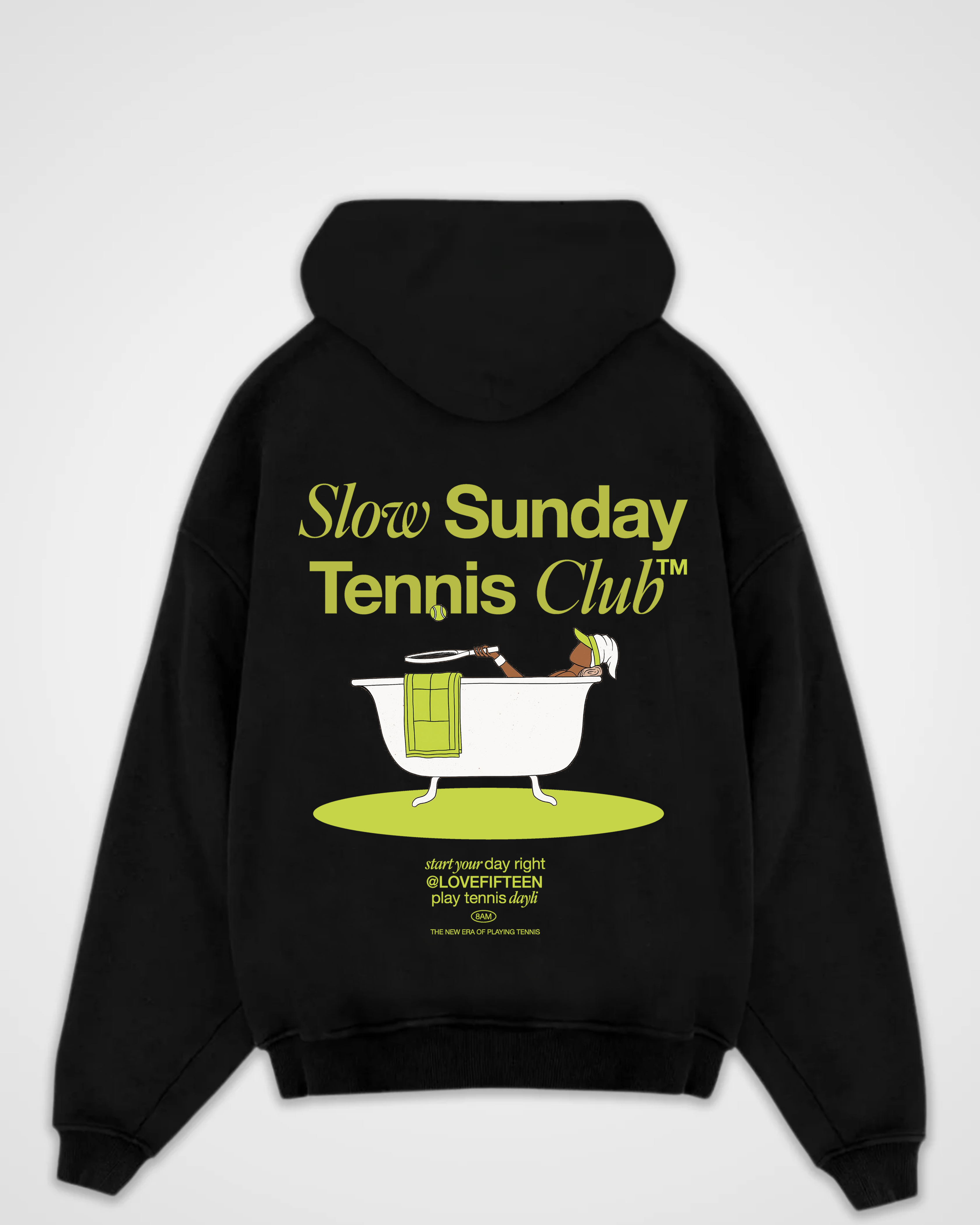 Slow Sunday Tennis Club Oversized Hoodie