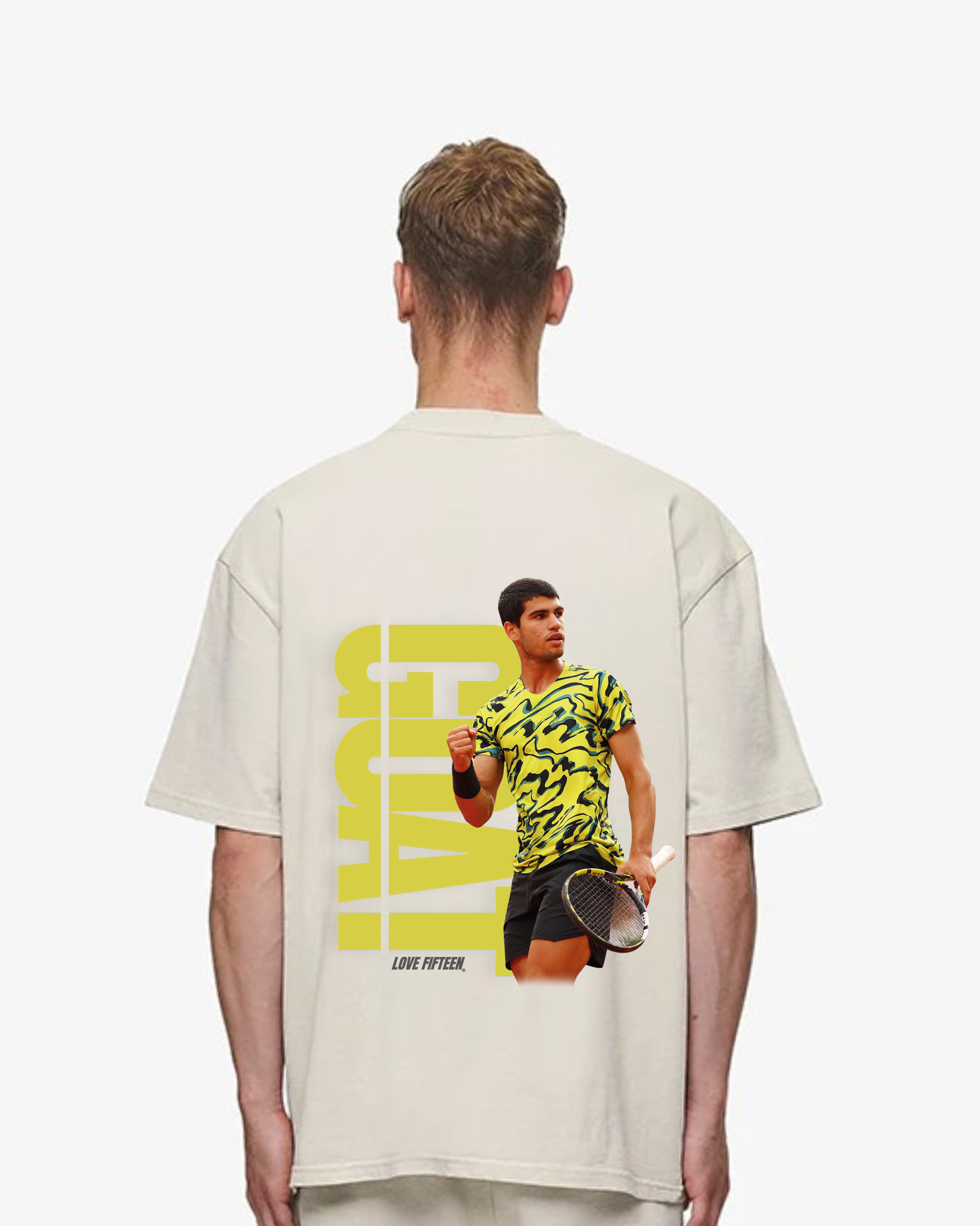 Carlos Alcaraz Goat yellow Oversized Shirt