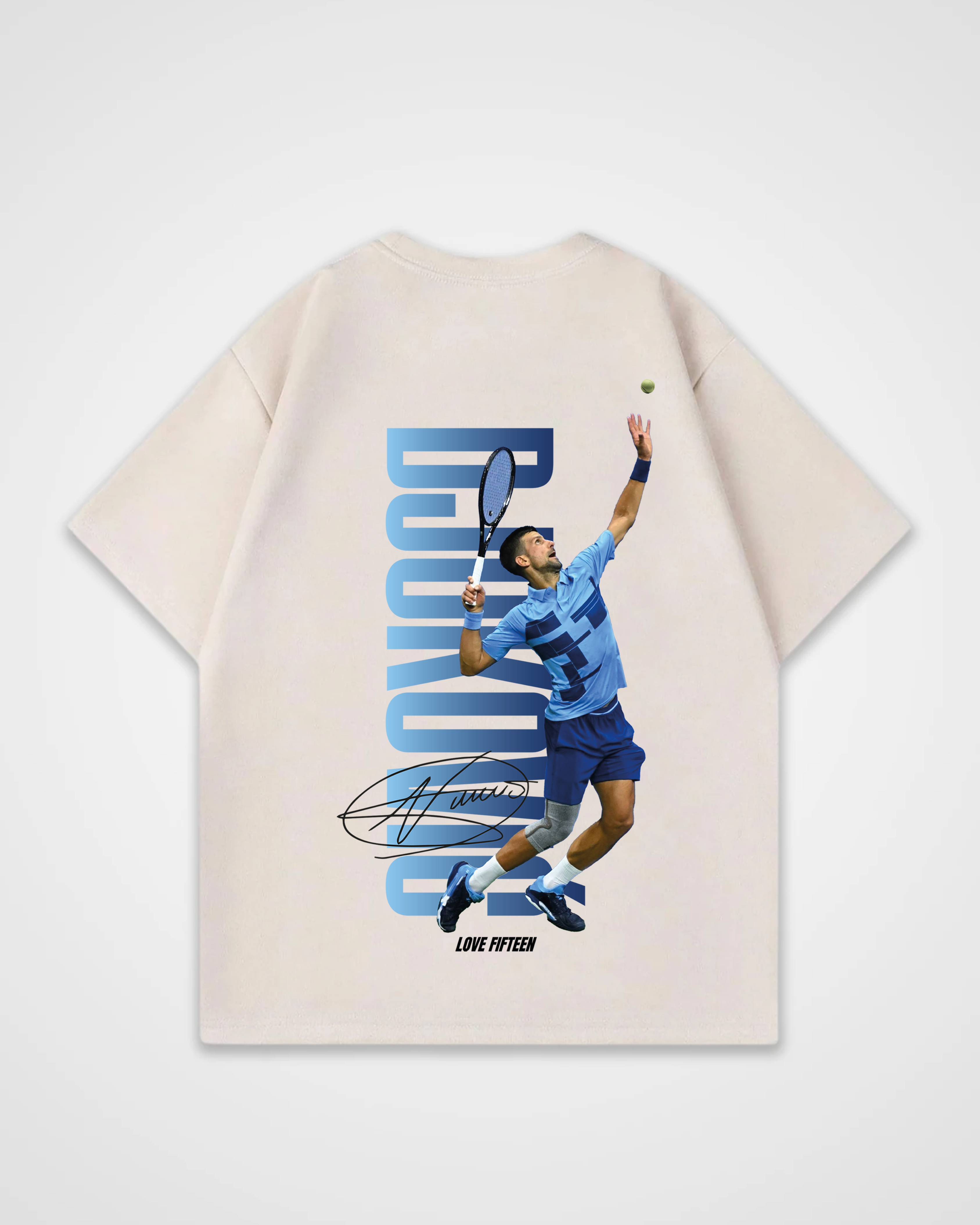 Novak Djokovic Blue Oversized Shirt