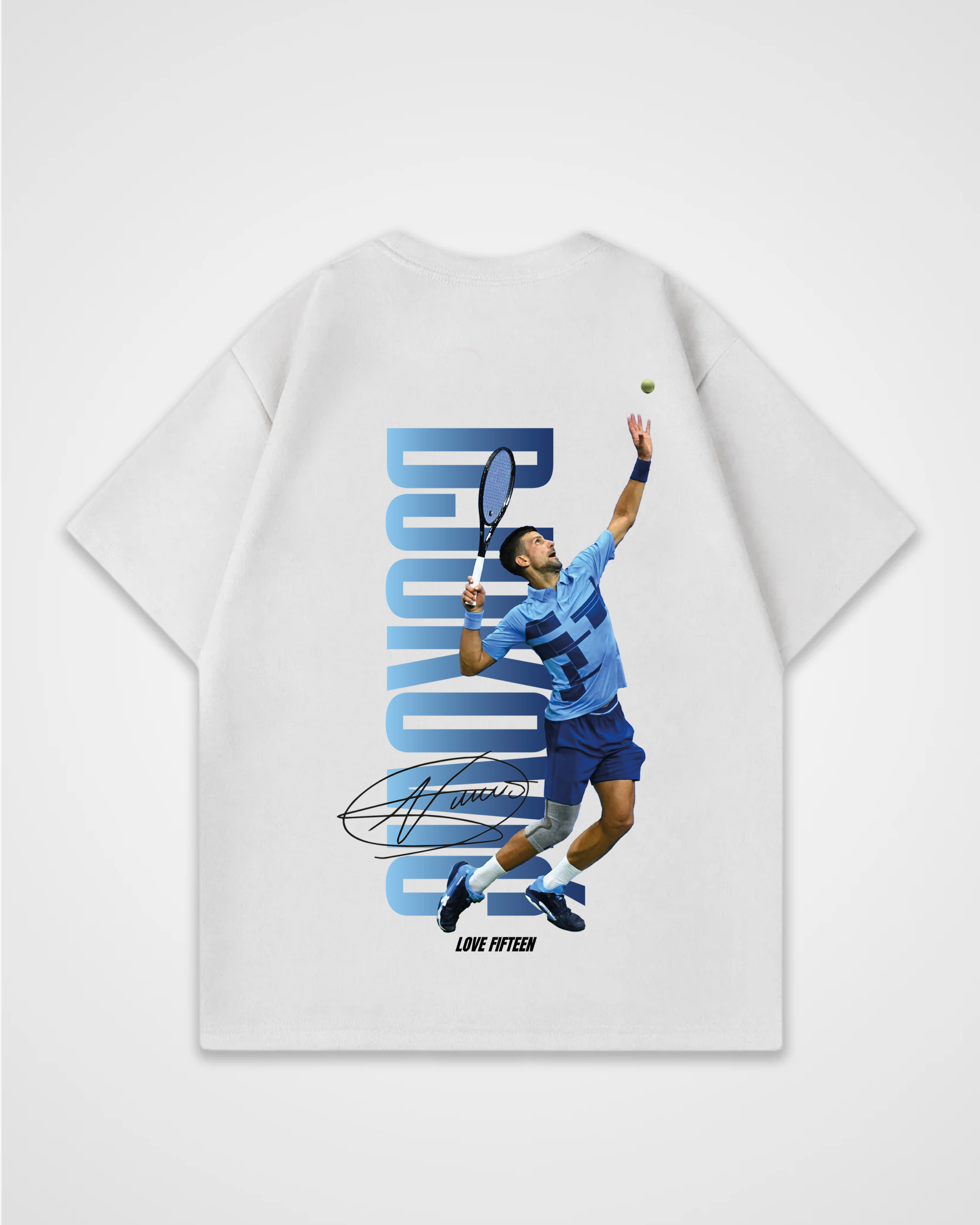 Novak Djokovic Blue Oversized Shirt
