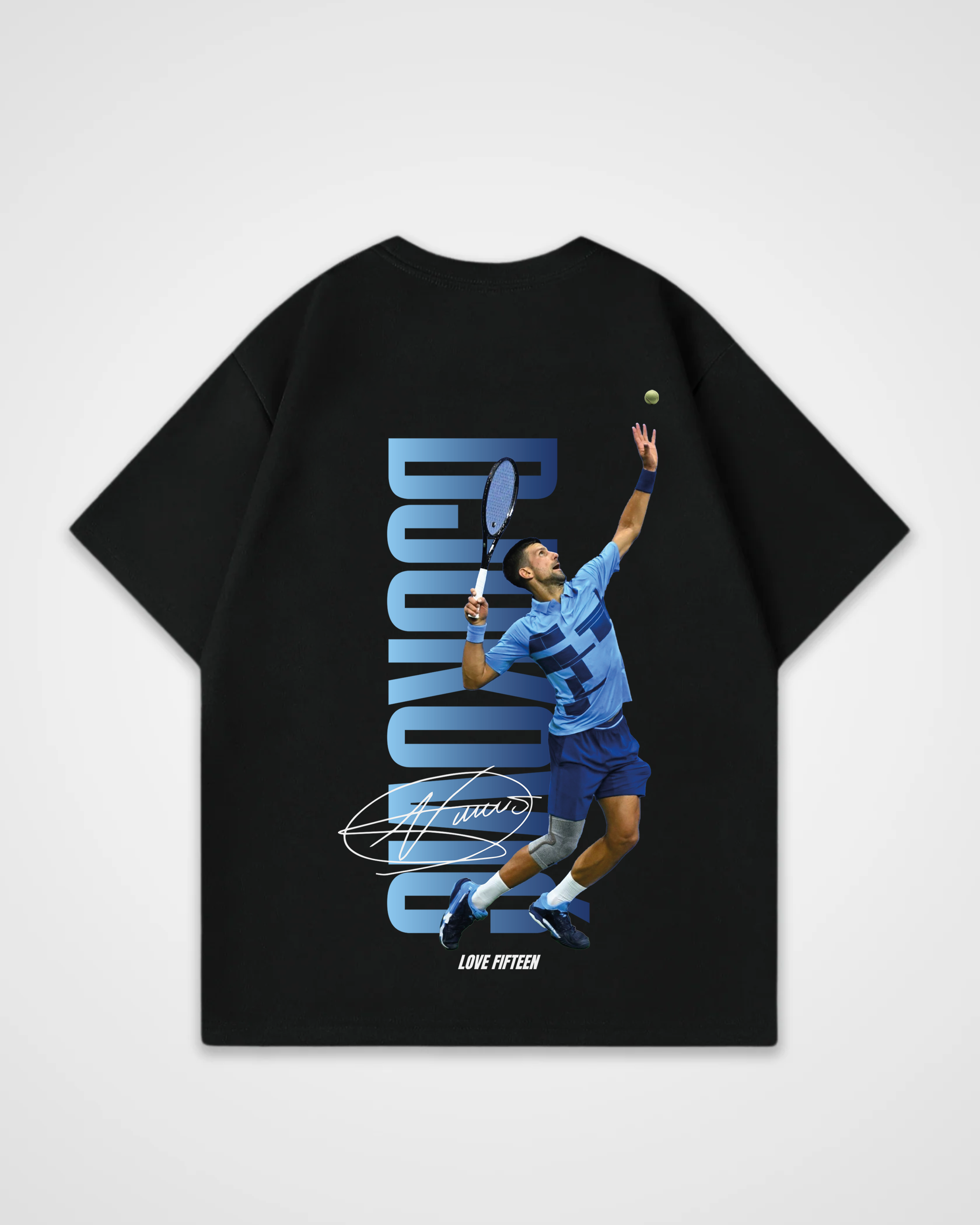Novak Djokovic Blue Oversized Shirt