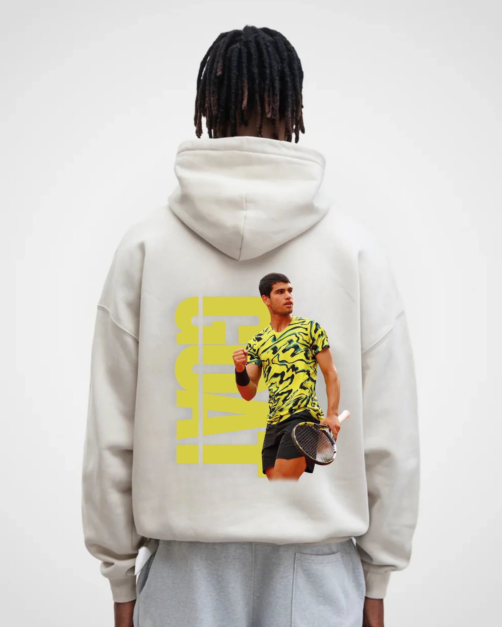 Carlos Alcaraz Goat yellow  Oversized Hoodie