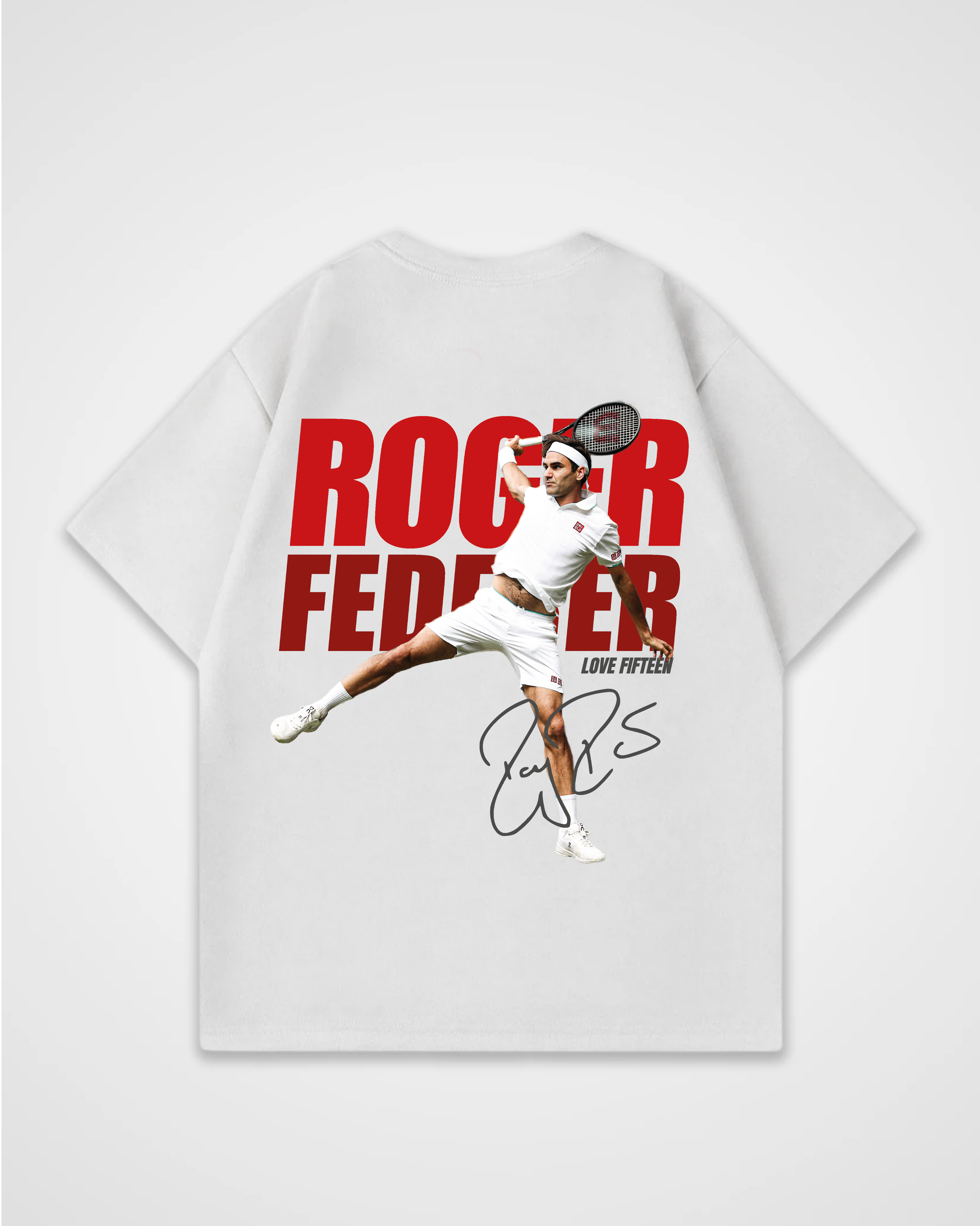 Roger Federer backhand Merch Oversized Shirt