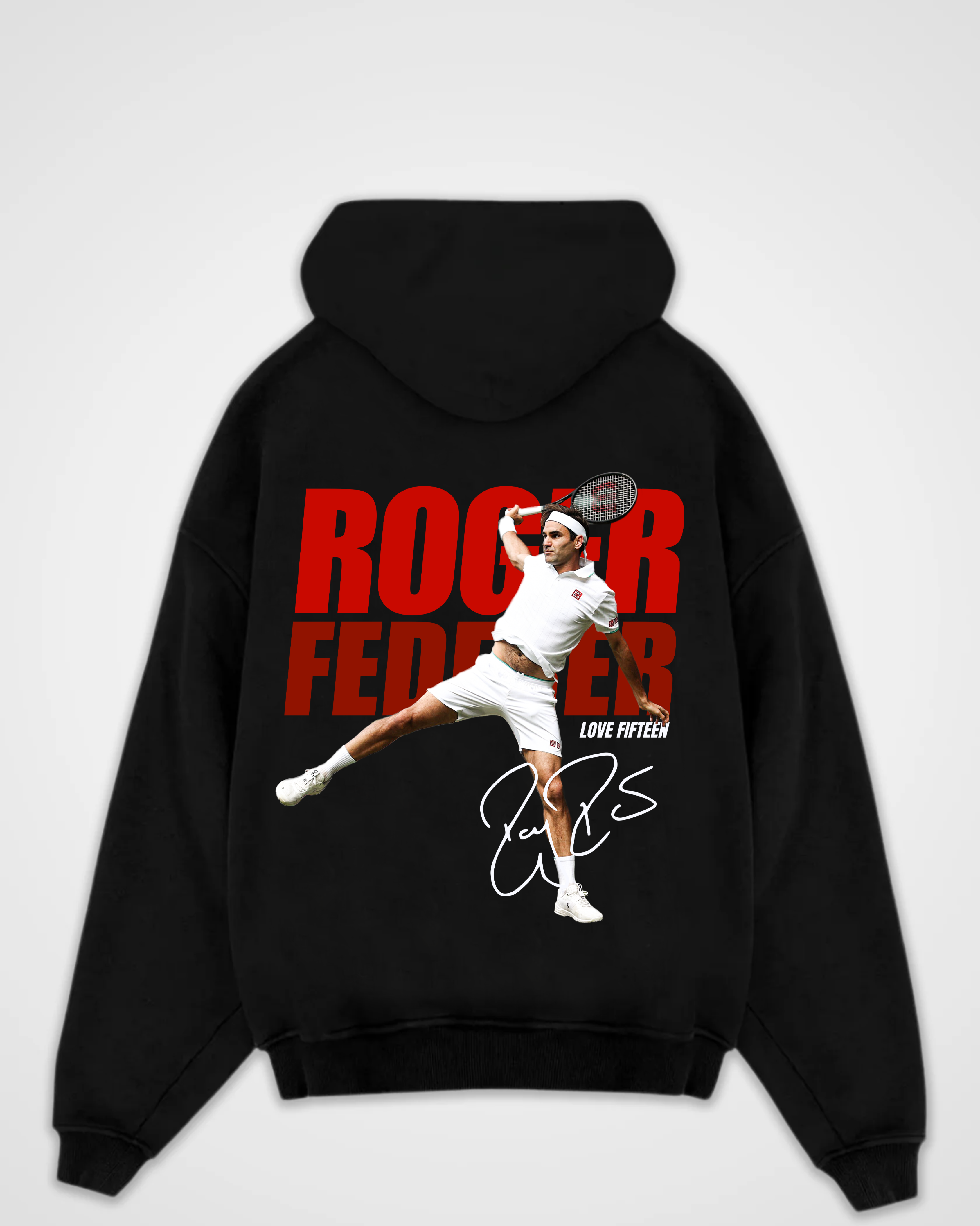 Roger Federer backhand Merch Oversized Hoodie