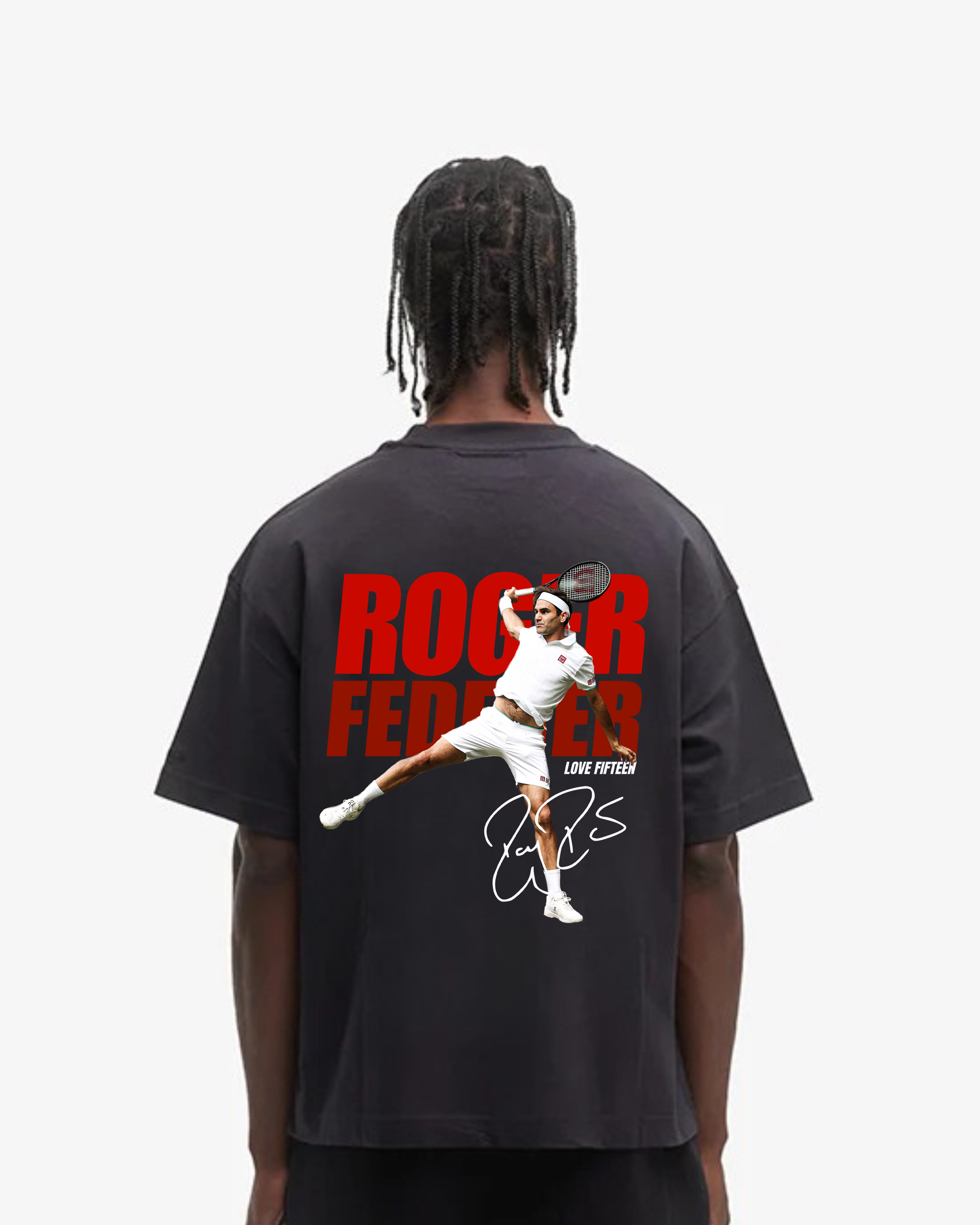 Roger Federer backhand Merch Oversized Shirt