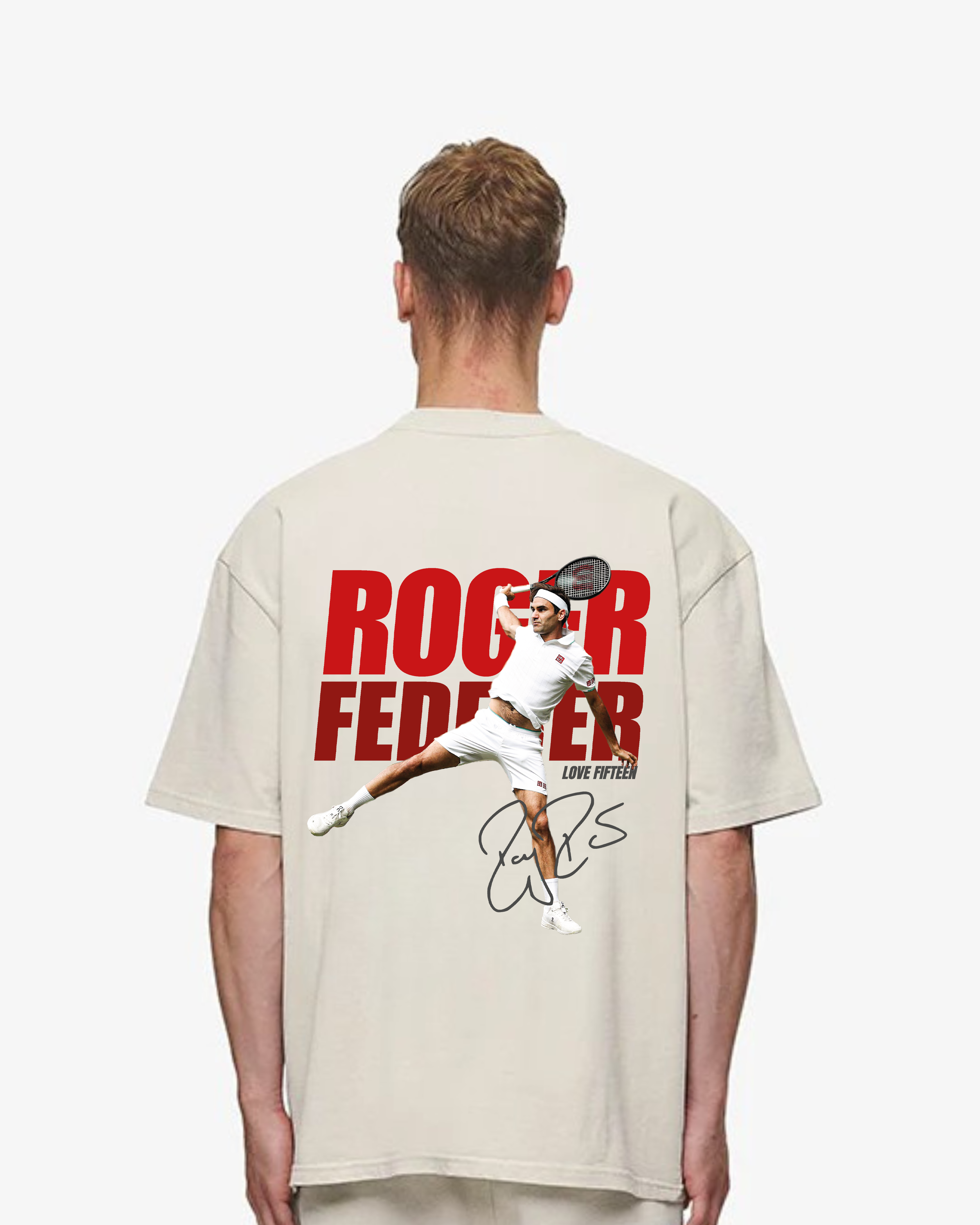 Roger Federer backhand Merch Oversized Shirt