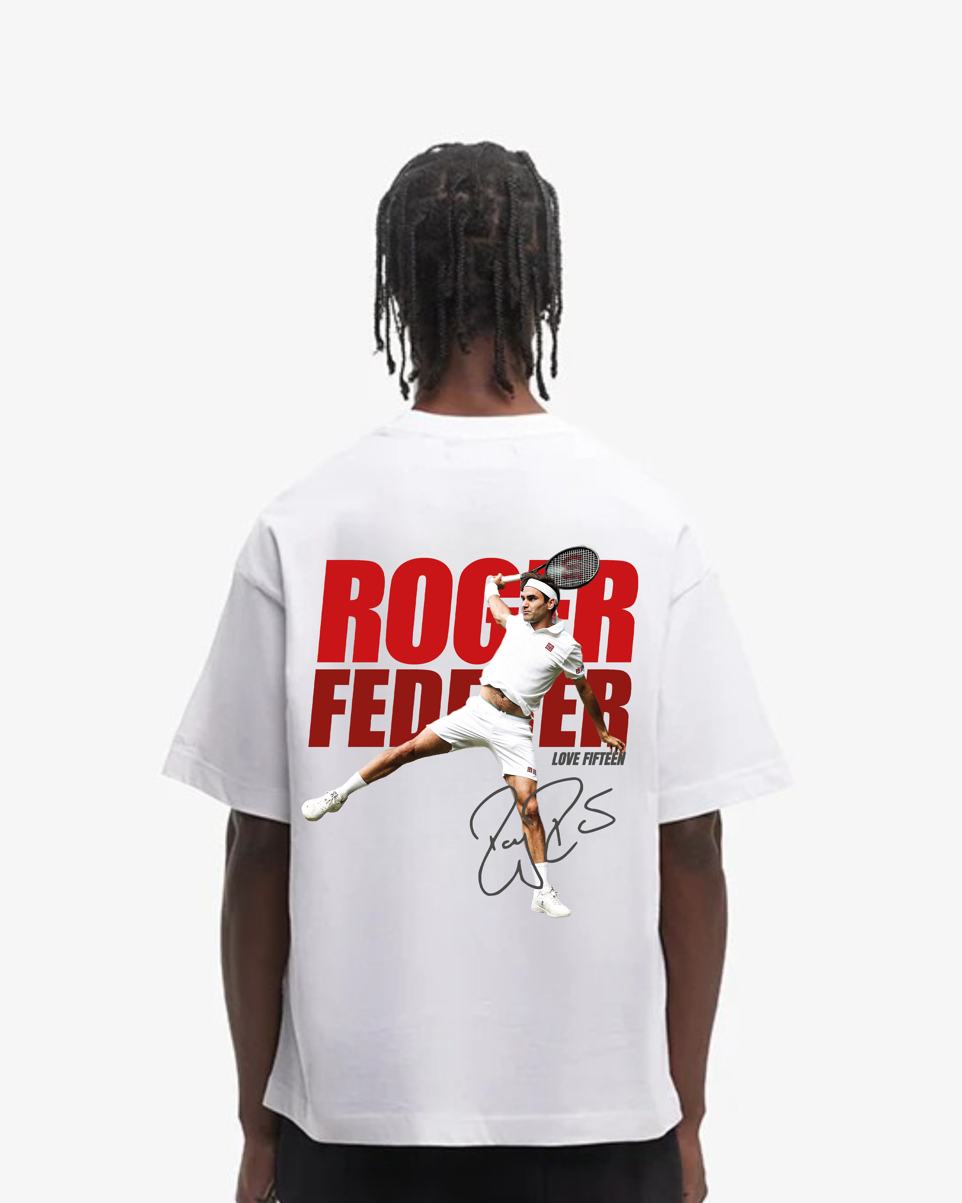 Roger Federer backhand Merch Oversized Shirt