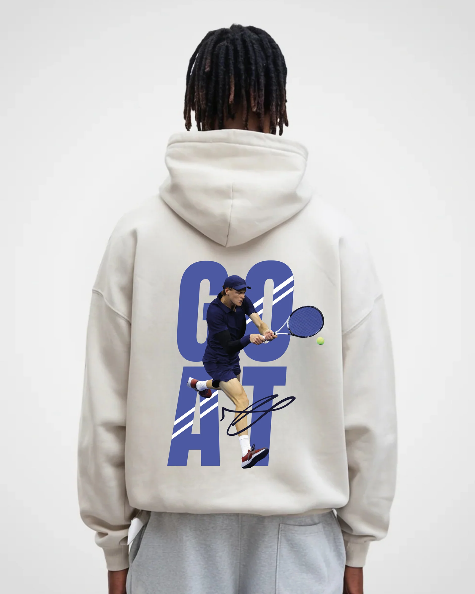 Jannik Sinner Goat Merch Oversized Hoodie