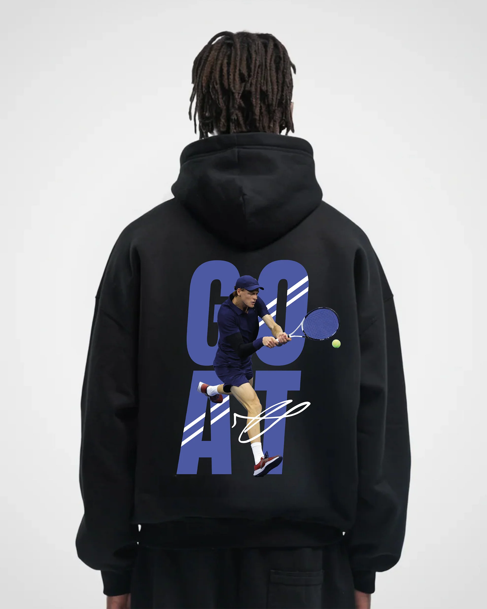 Jannik Sinner Goat Merch Oversized Hoodie