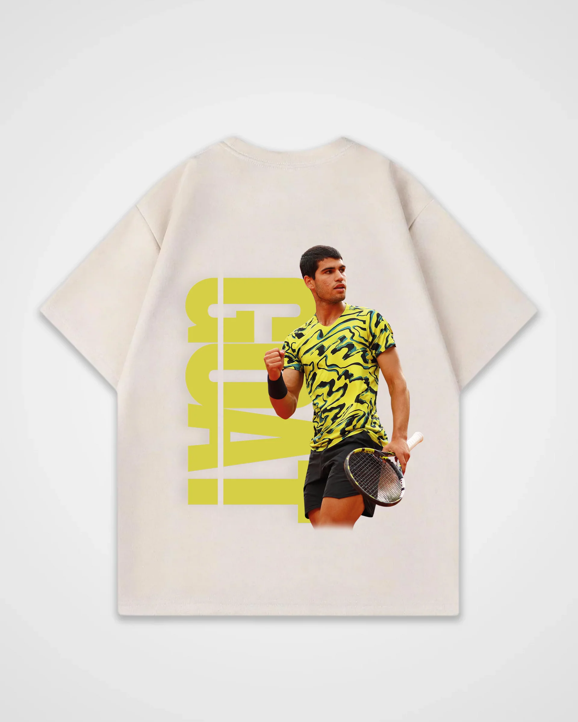Carlos Alcaraz Goat yellow Oversized Shirt