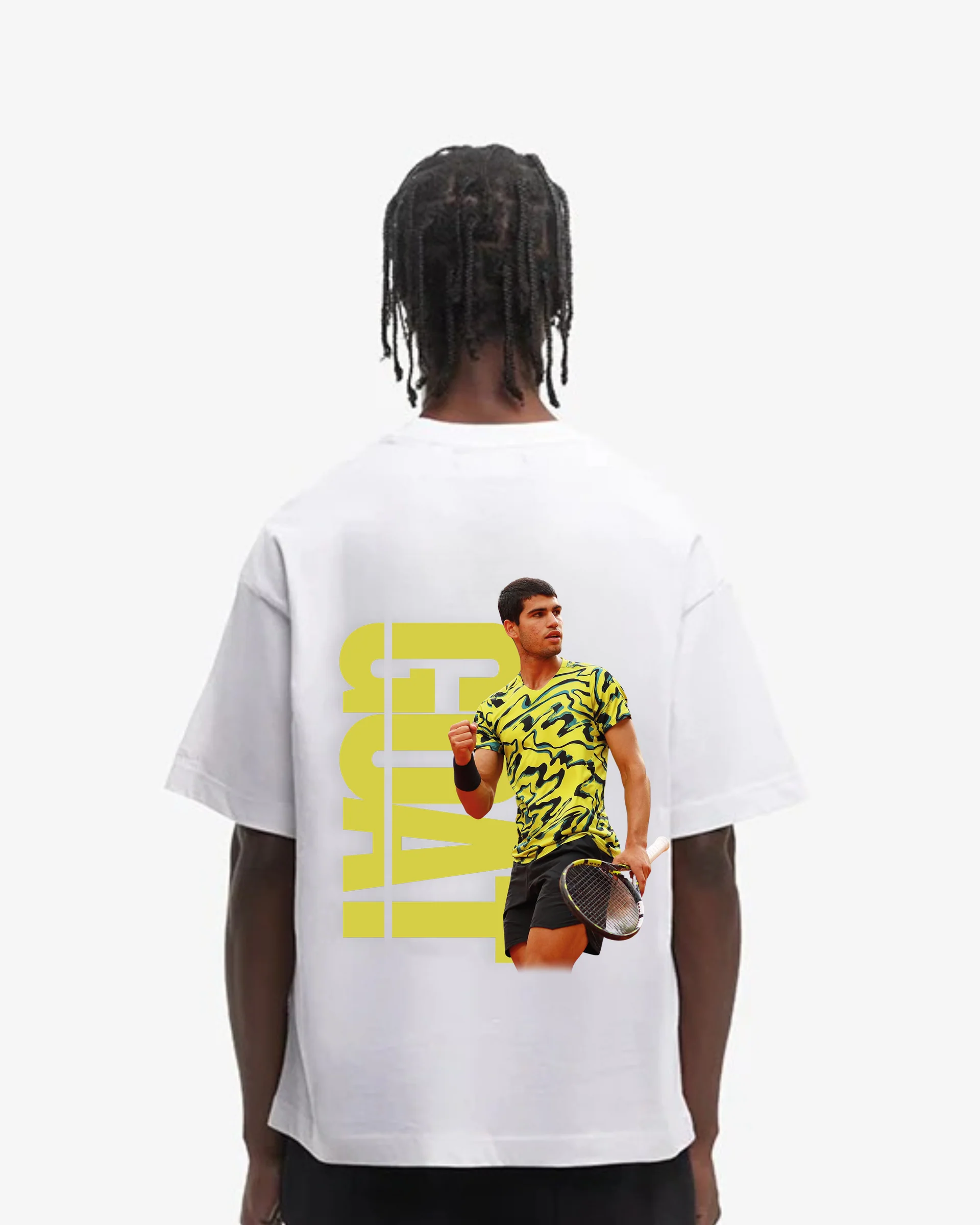 Carlos Alcaraz Goat yellow Oversized Shirt