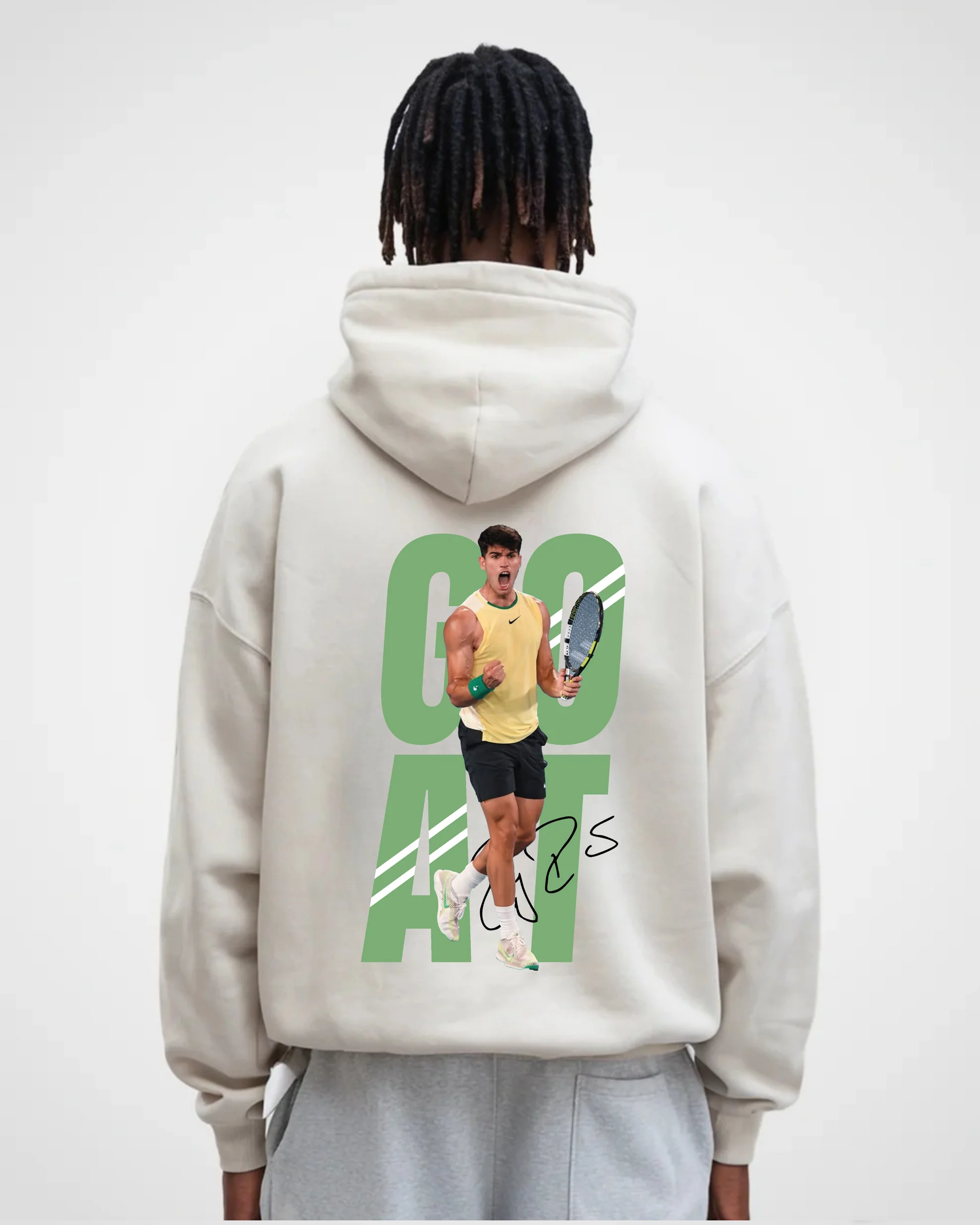 Carlos Alcaraz Goat Merch Oversized Hoodie