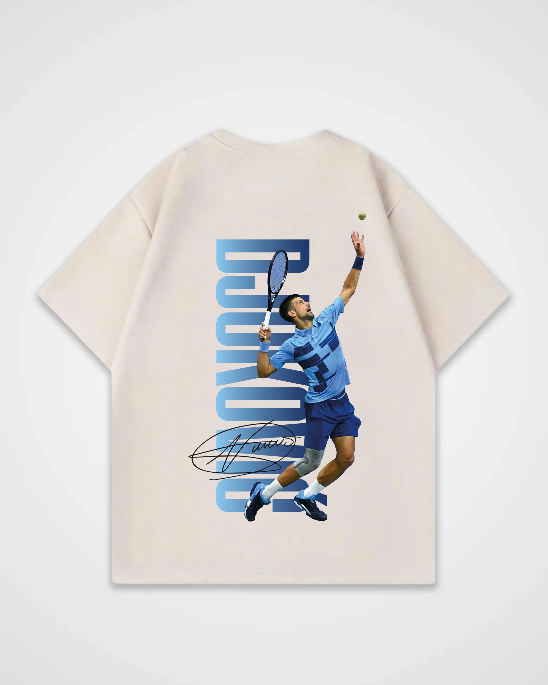 Novak Djokovic Blue Oversized Shirt