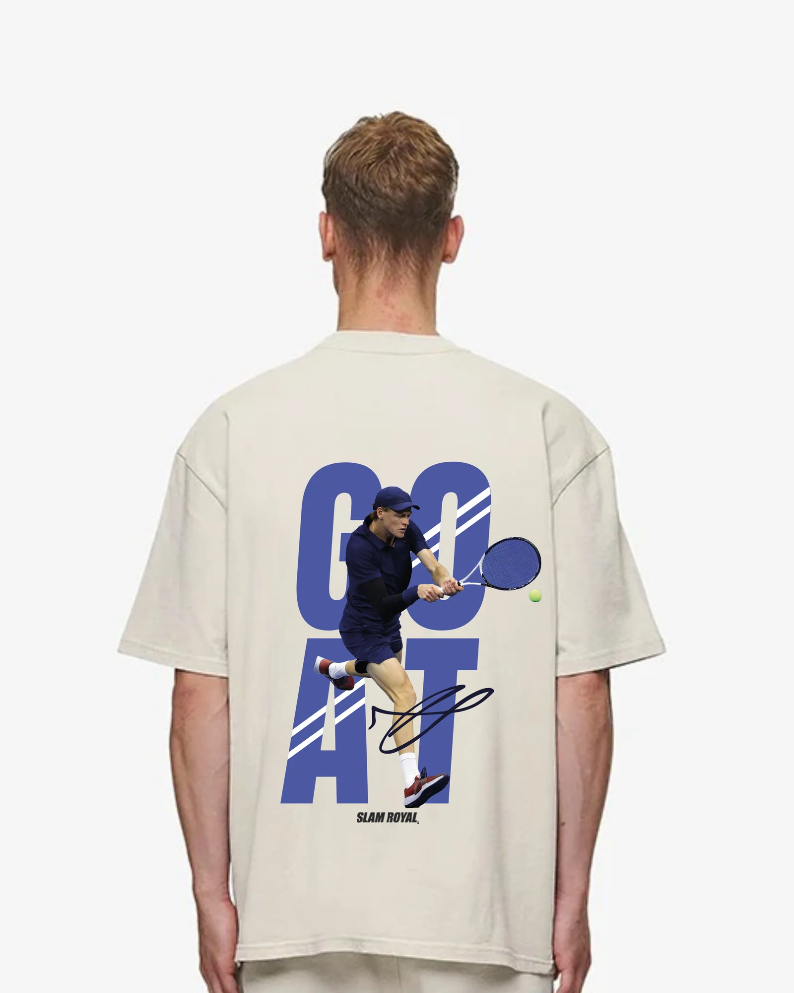 Jannik Sinner Goat Merch Oversized Shirt