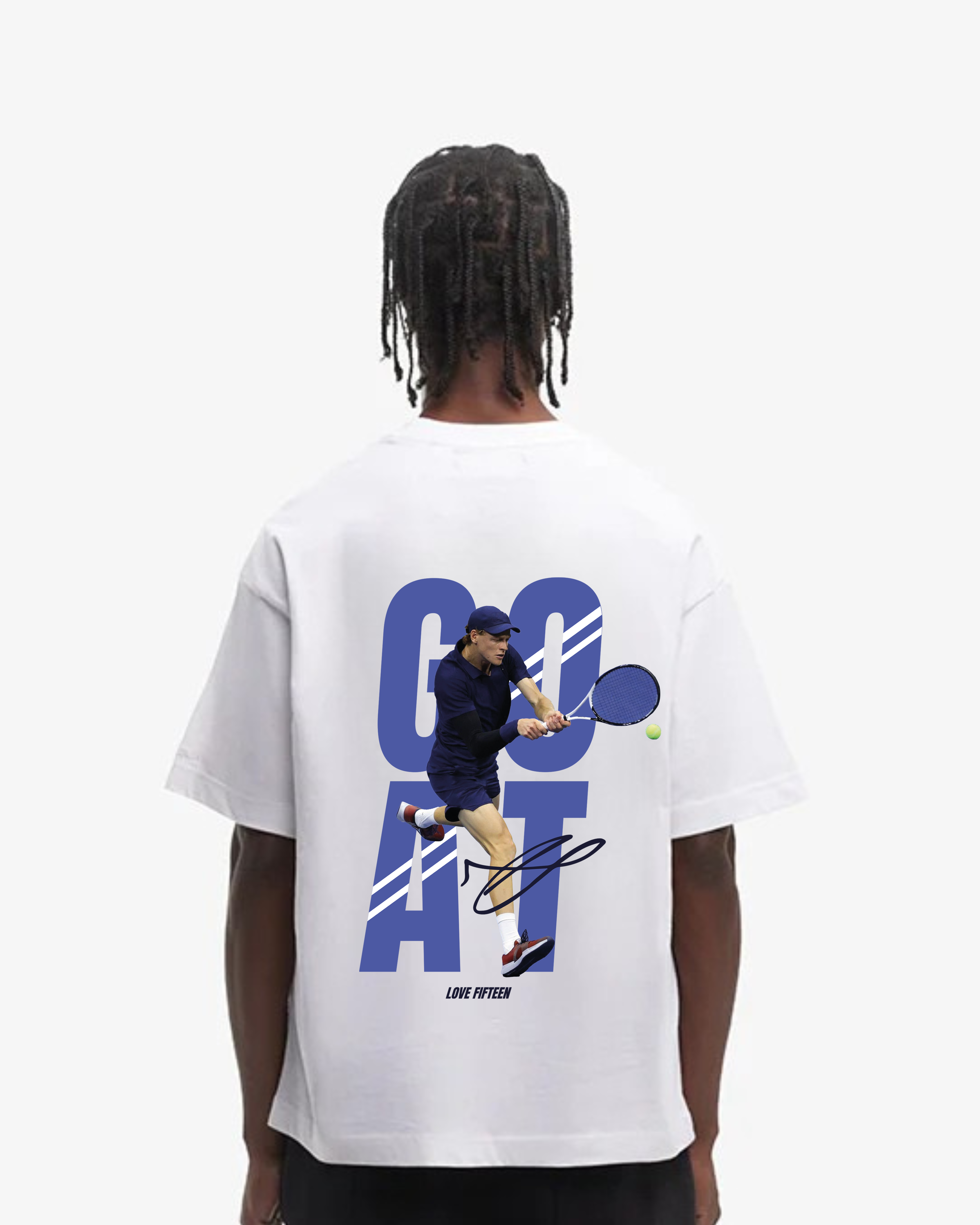 Jannik Sinner Goat Merch Oversized Shirt