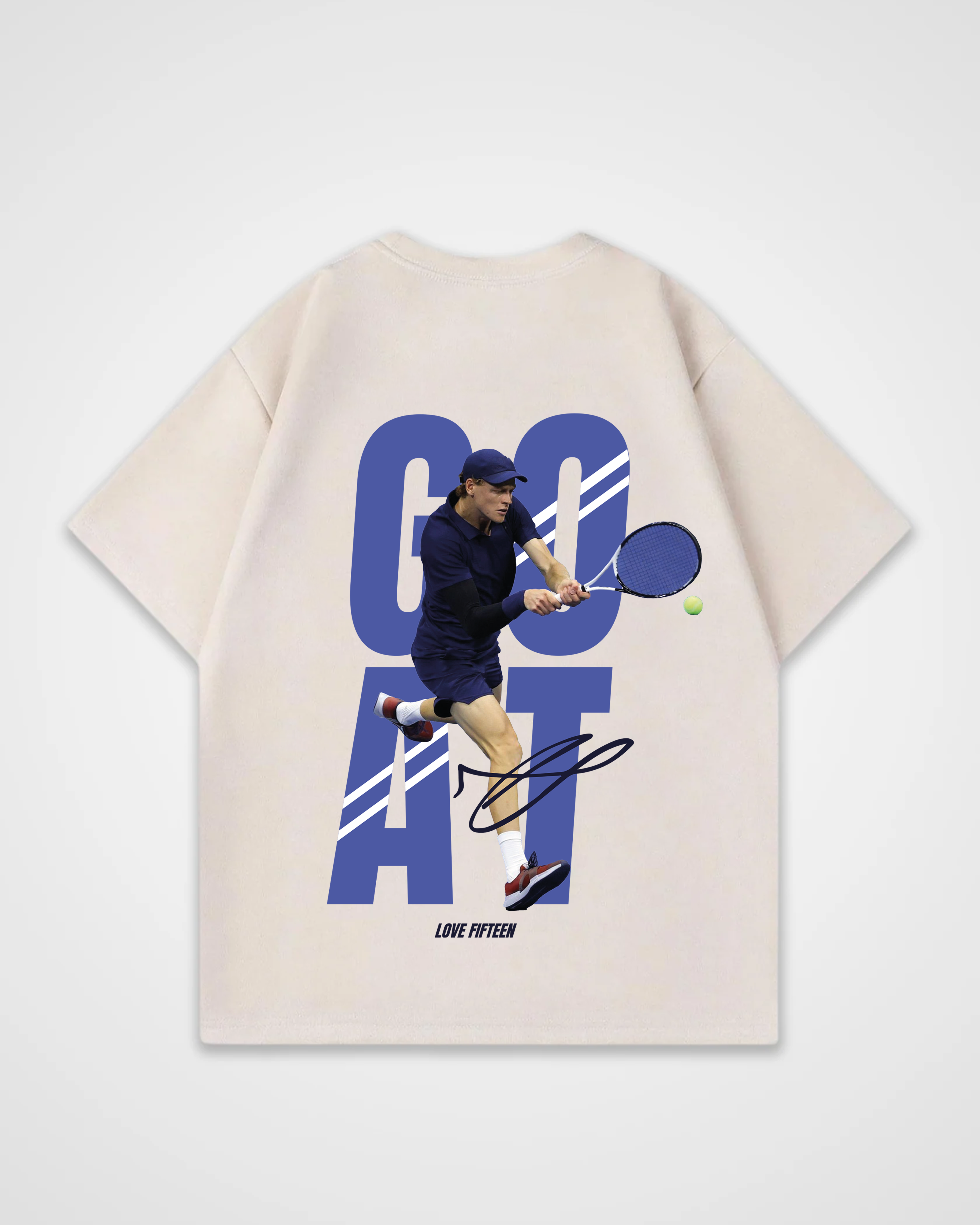 Jannik Sinner Goat Merch Oversized Shirt