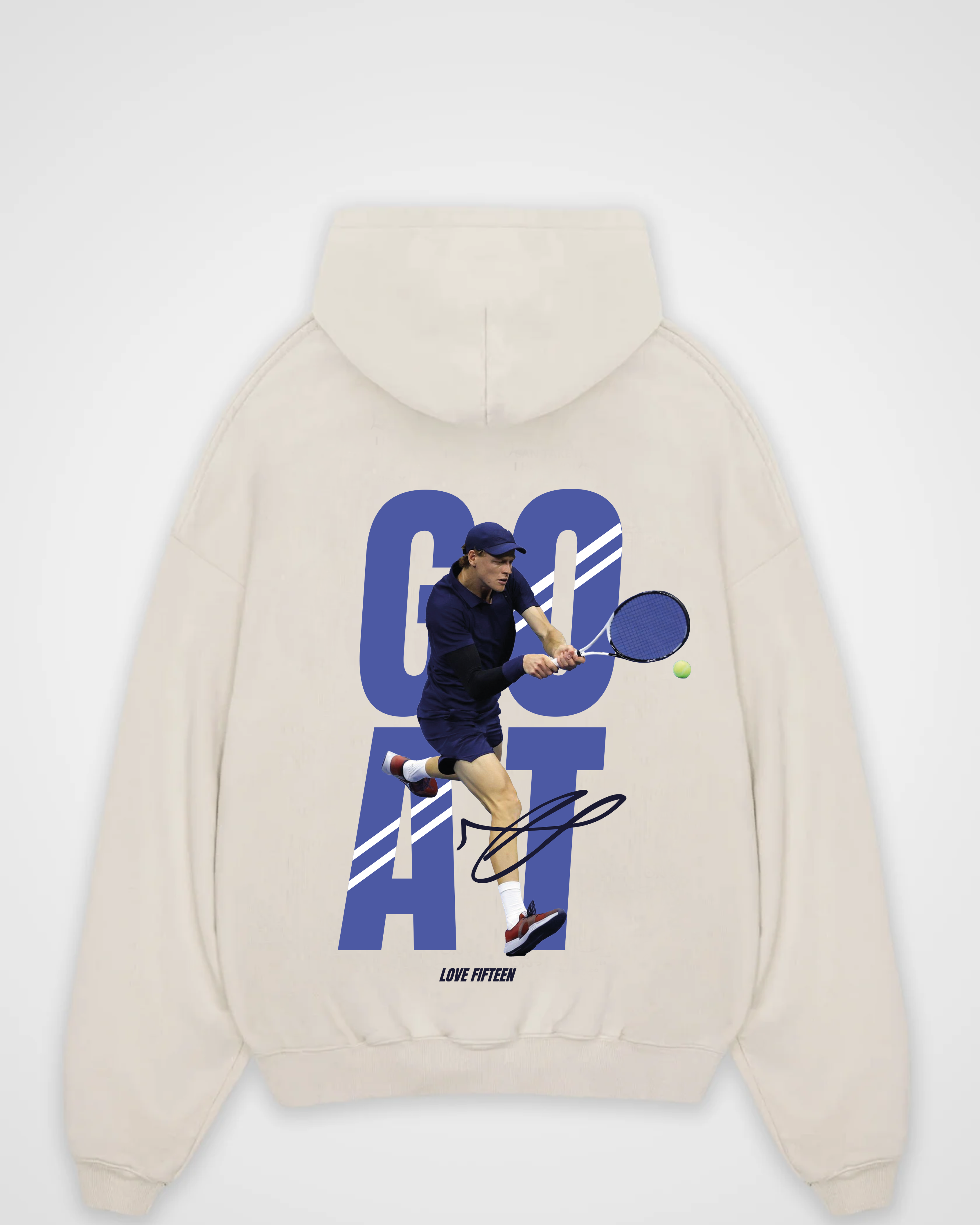 Jannik Sinner Goat Merch Oversized Hoodie